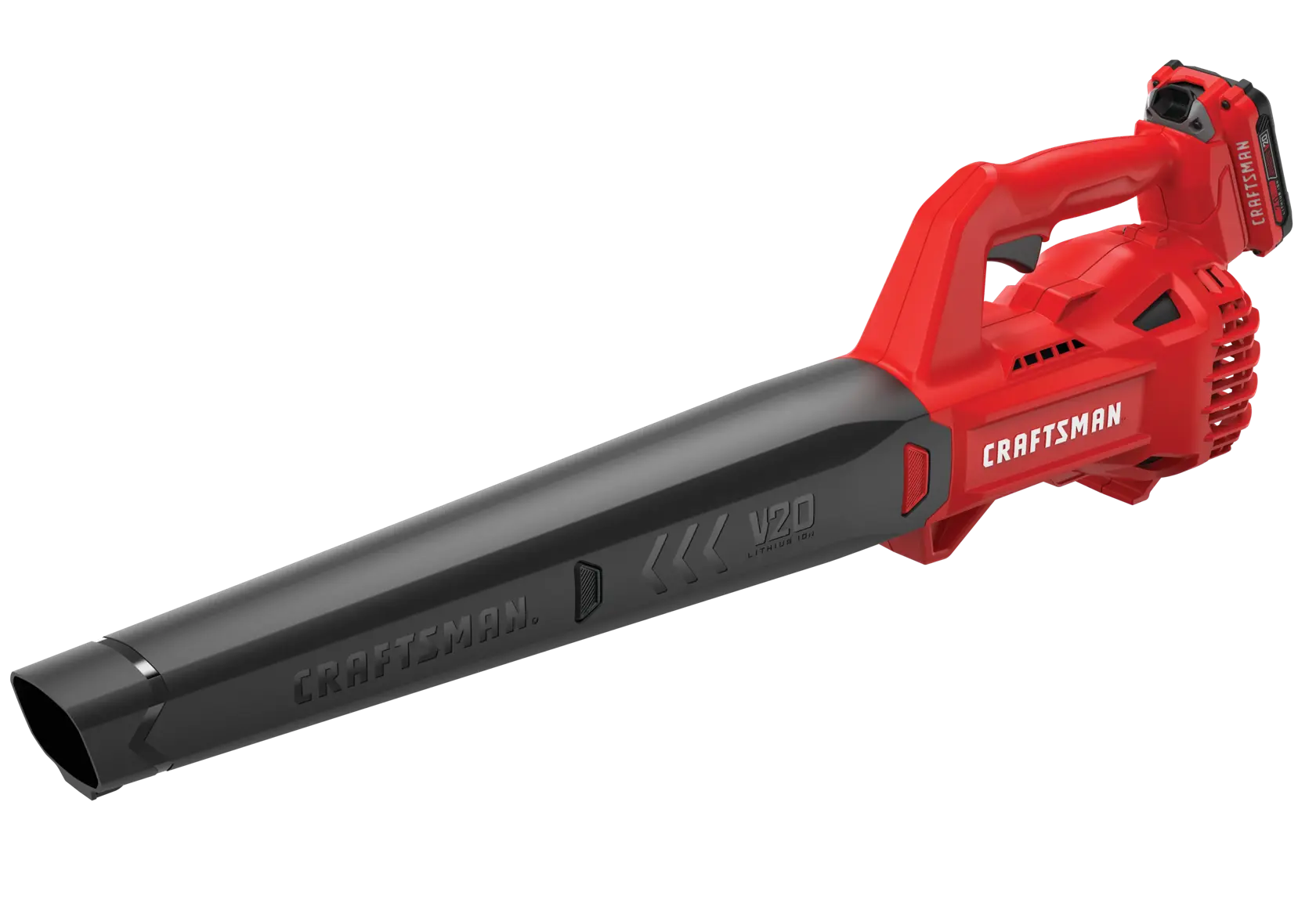 View of CRAFTSMAN Leaf Blowers on white background