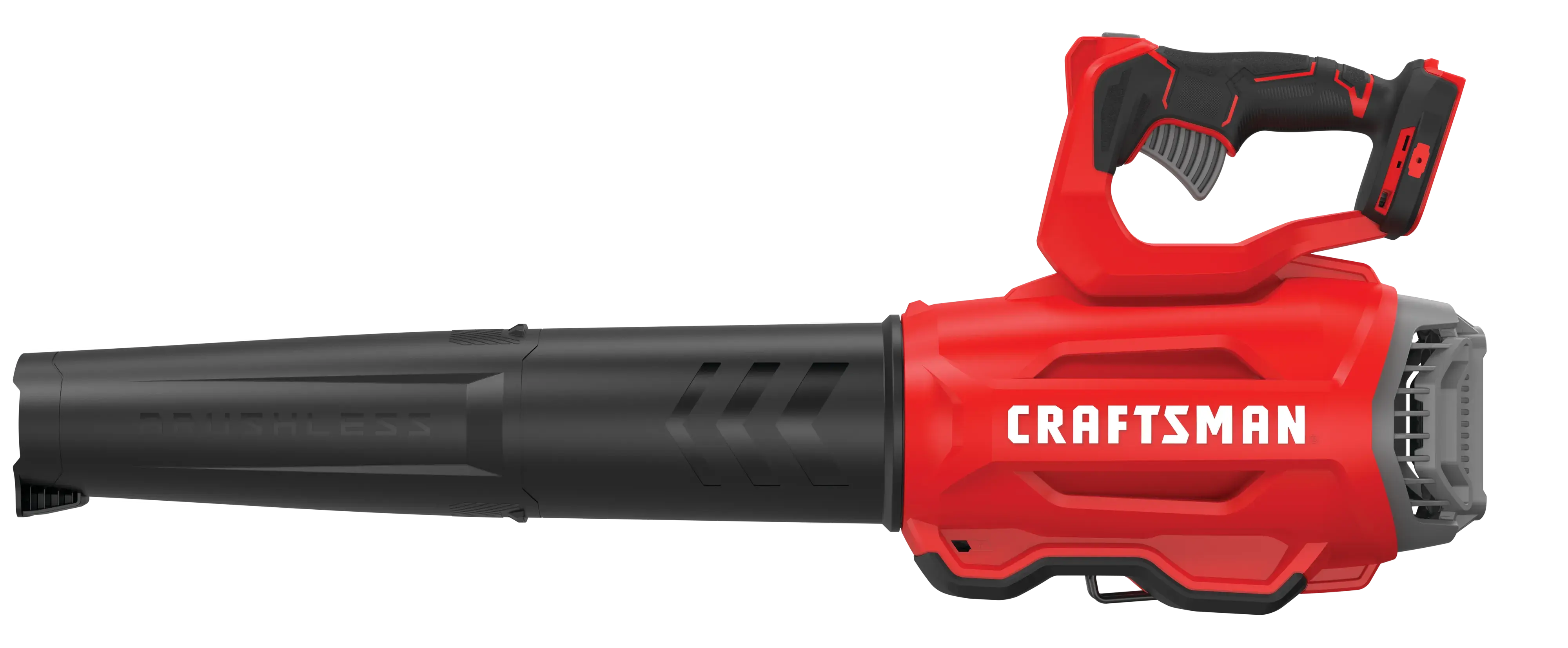 Right profile of brushless cordless axial blower.