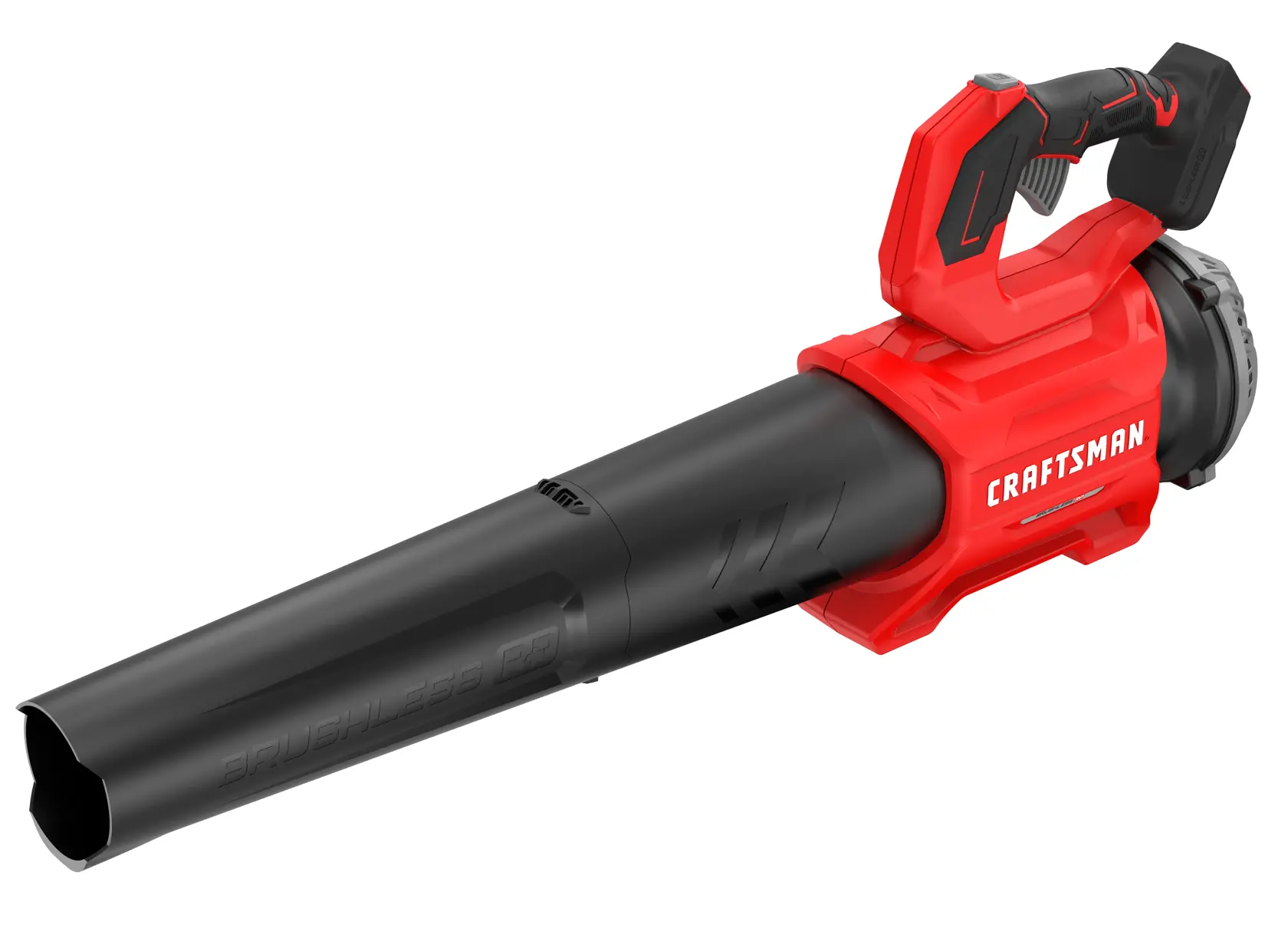 V20* BRUSHLESSRP Cordless Axial  Blower Bare Tool Left Angle Downward View