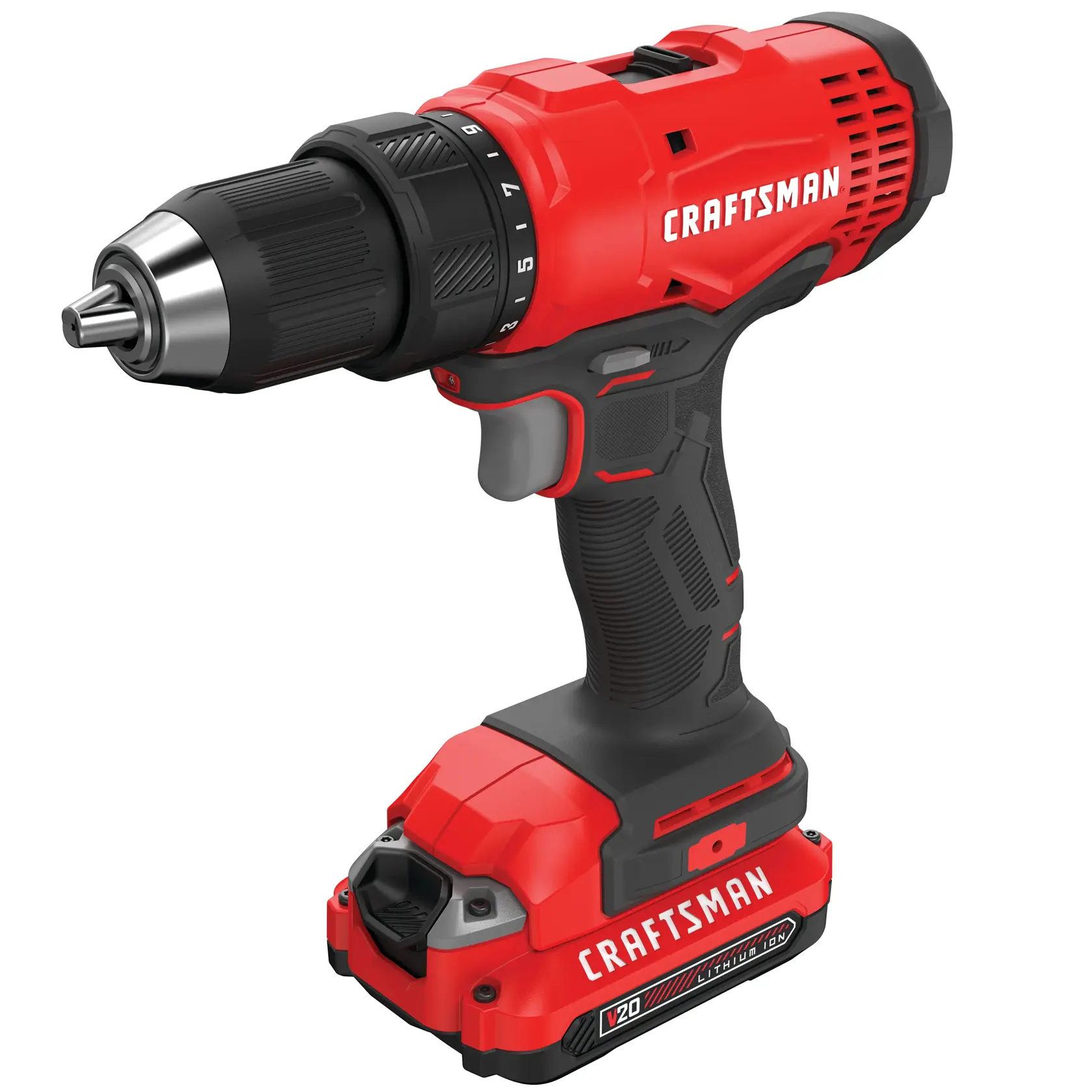 Half inch cordless drill and driver kit 2 batteries.