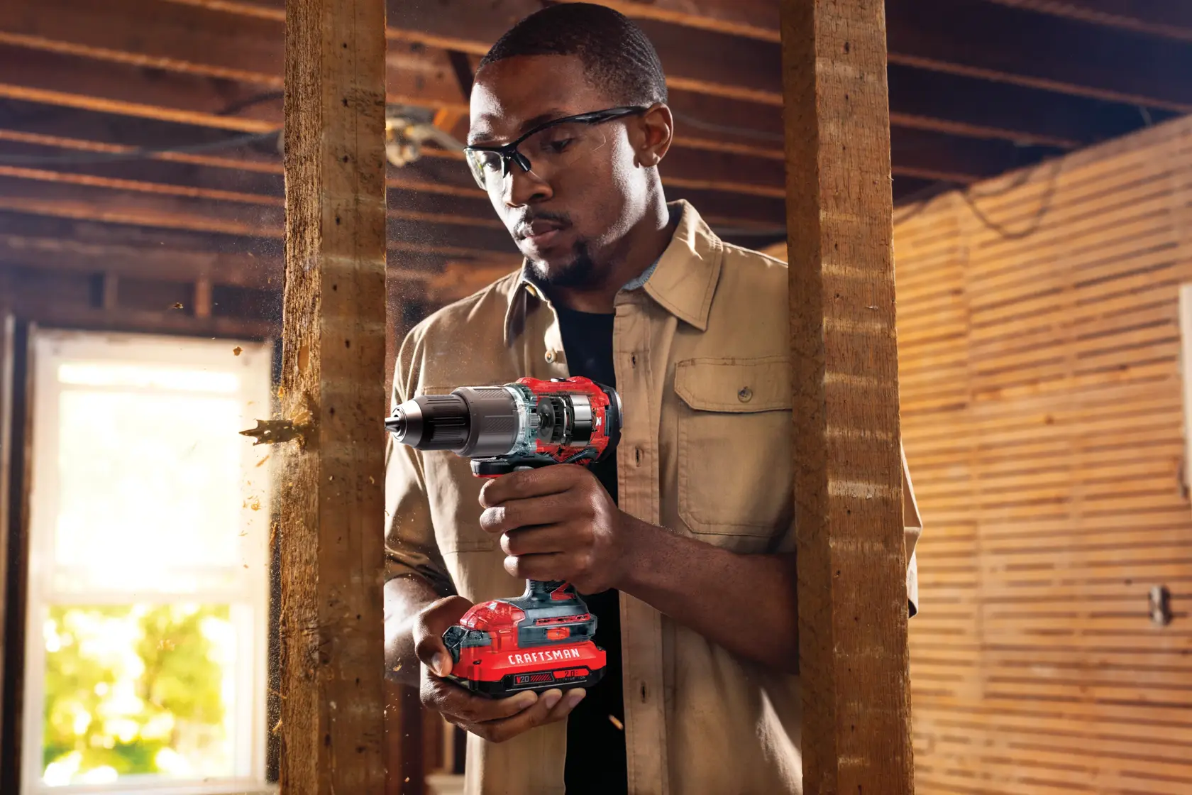 View of CRAFTSMAN Drills: Hammer  being used by consumer