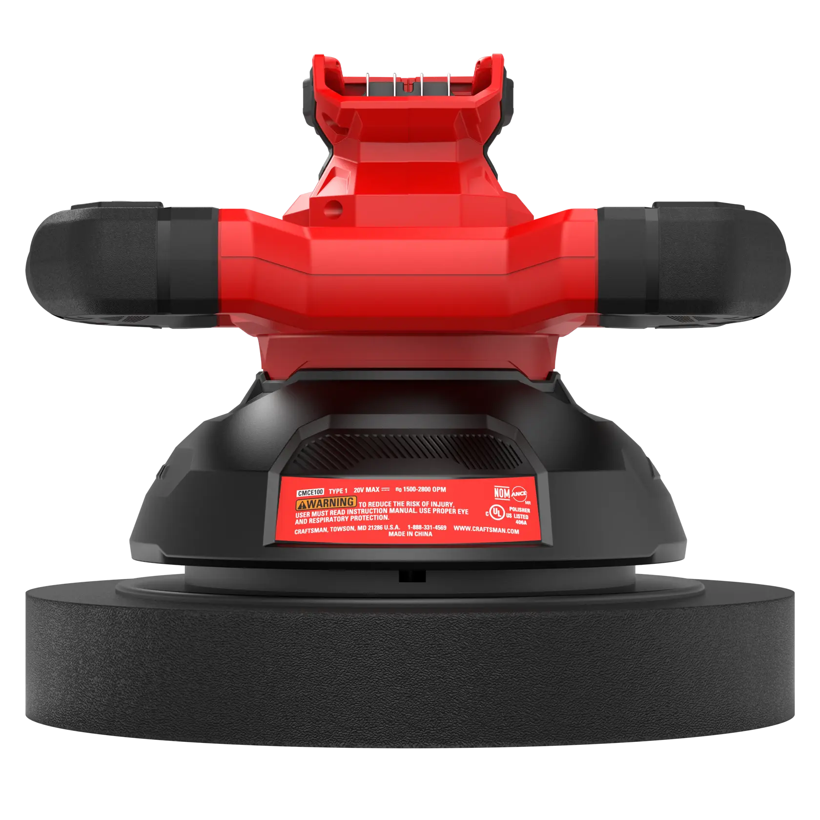View of CRAFTSMAN Polisher on white background