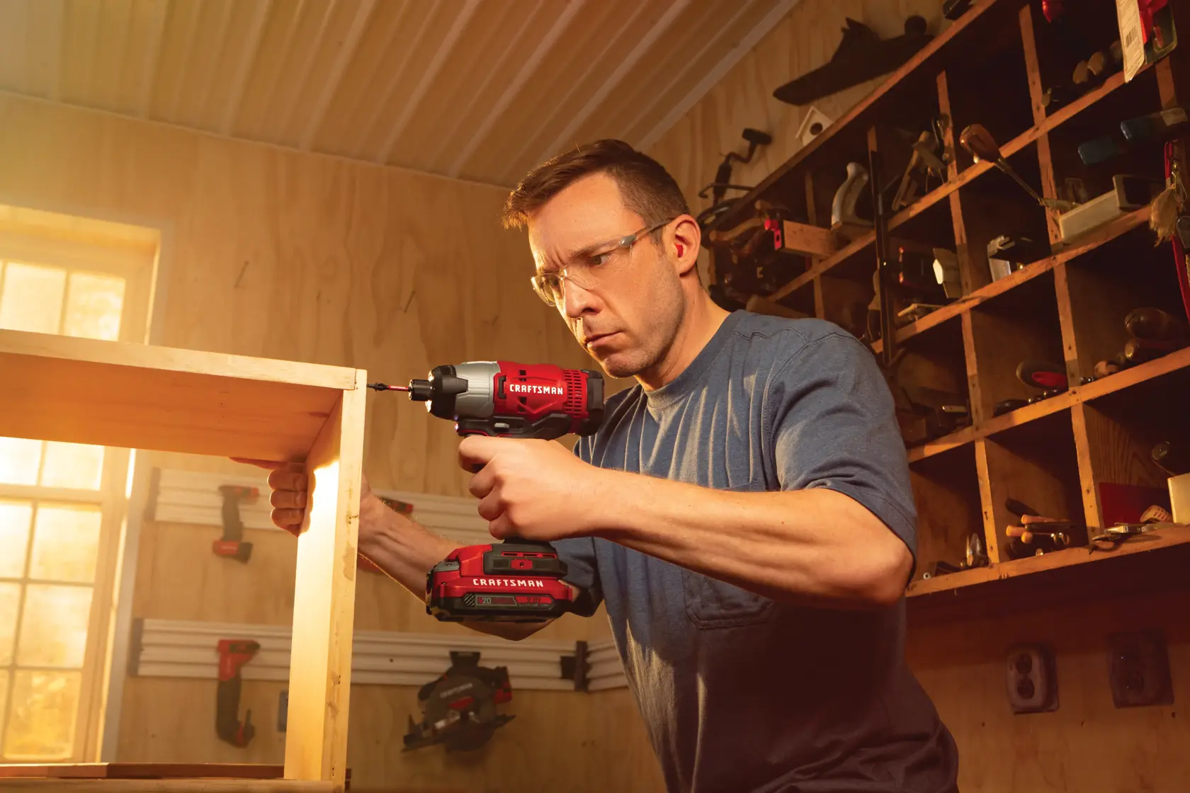 View of CRAFTSMAN Drills: Impact Driver  being used by consumer