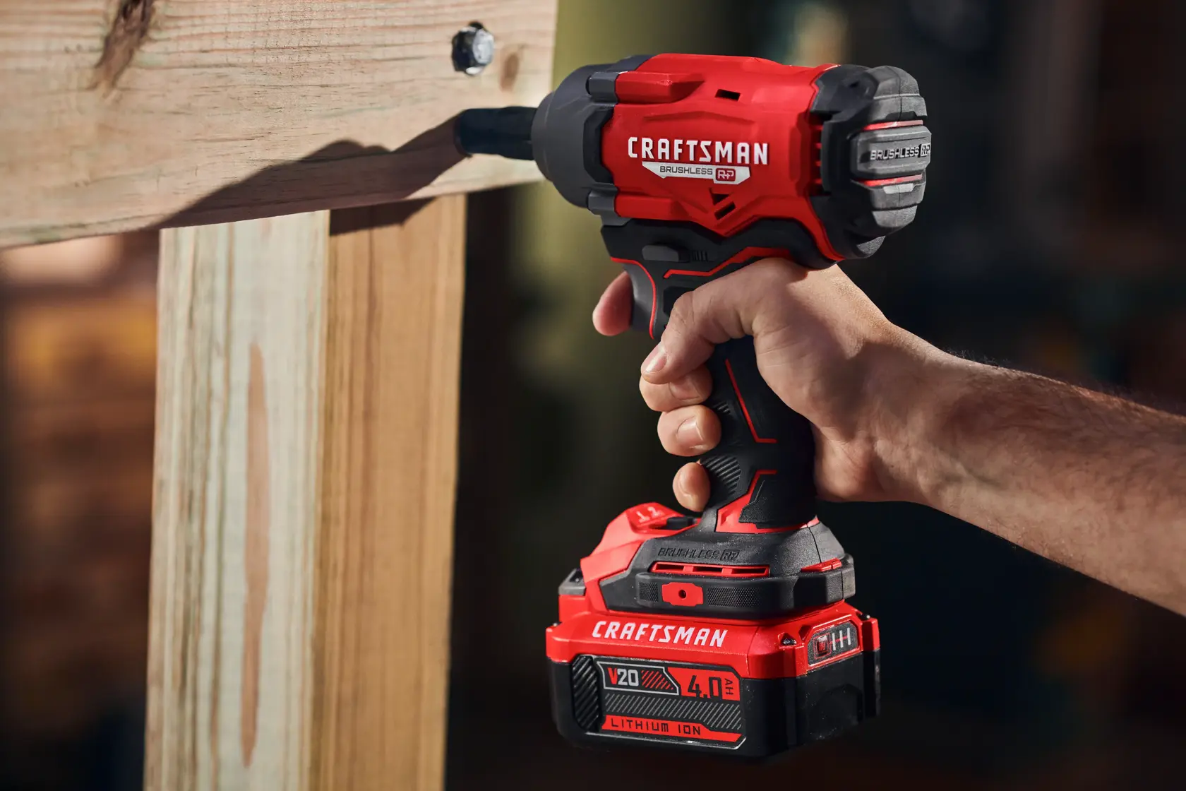 View of CRAFTSMAN Drills: Impact Driver  being used by consumer