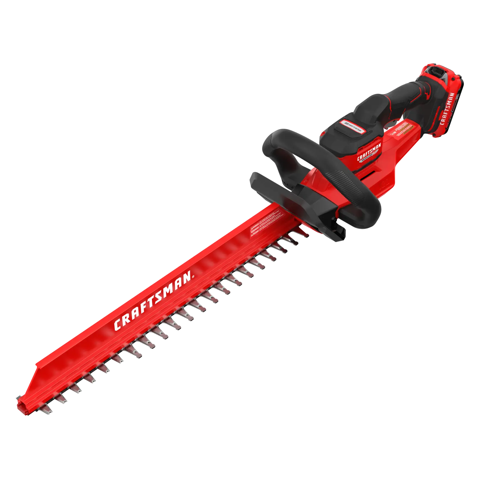 CRAFTSMAN BRUSHLESS RP™ V20* Hedge Trimmer Kit Only Left Front Overhead Angle