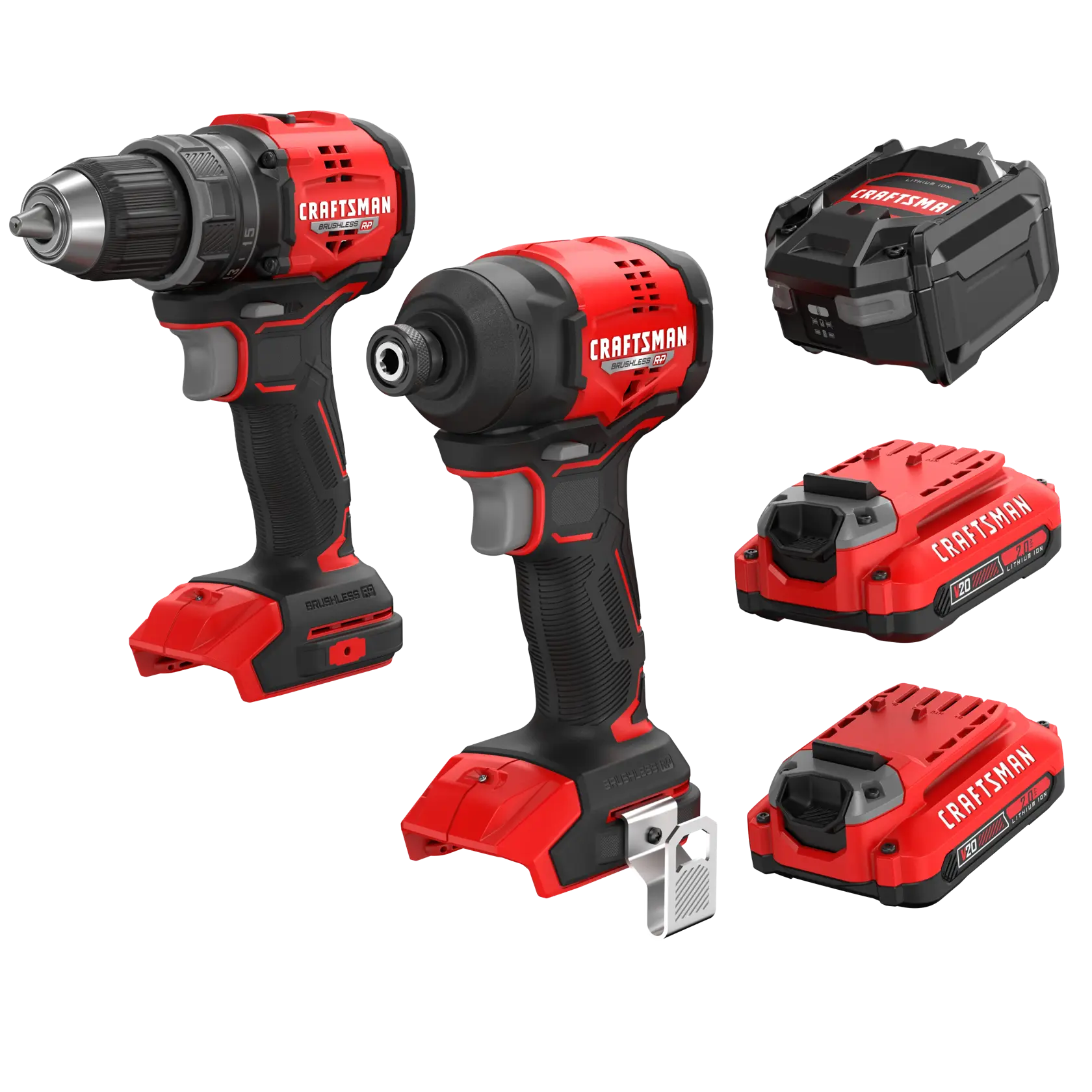 V20* Brushless RP Compact 2 Tool Combo Kit With (2) 2ah Battery