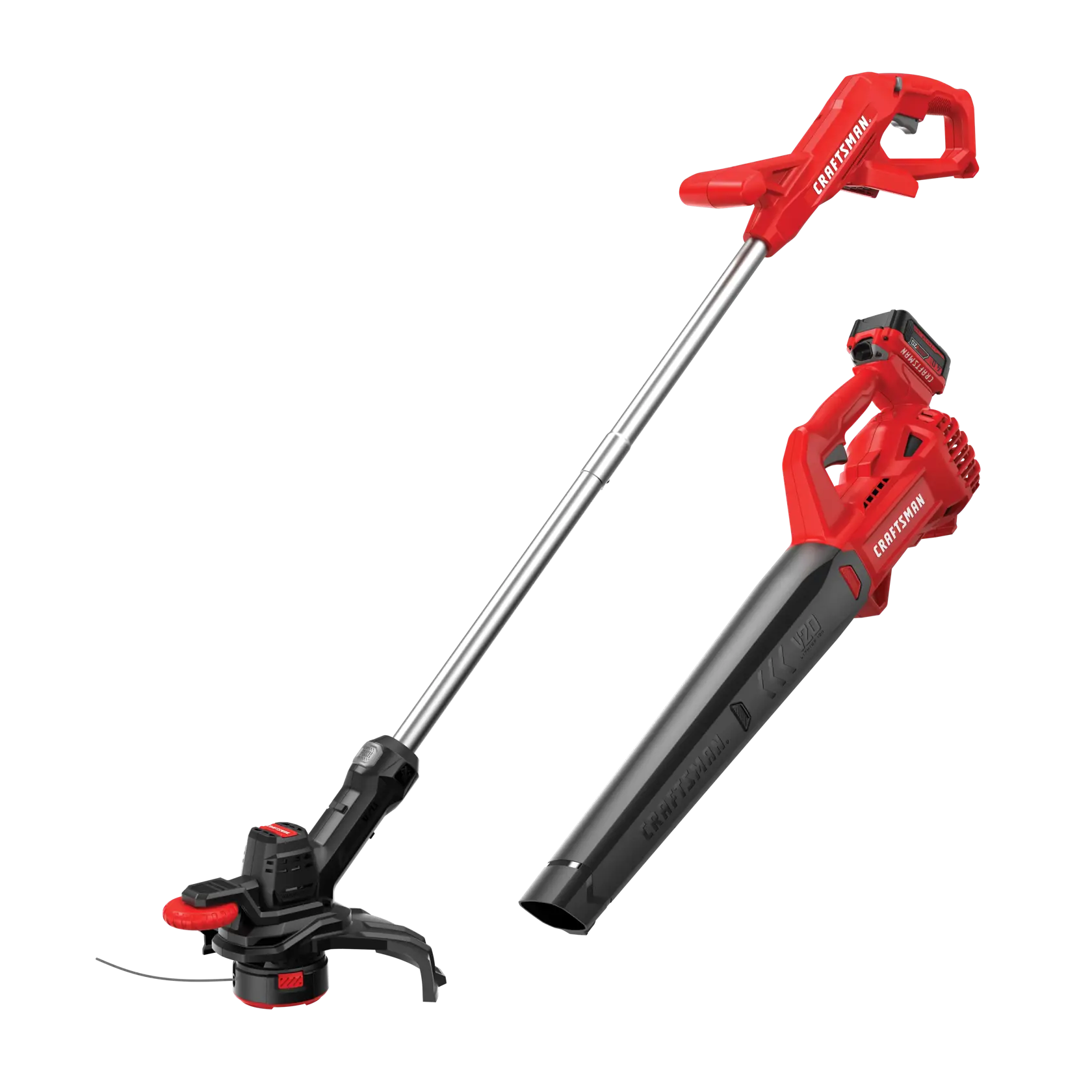 CRAFTSMAN V20* String Trimmer and Blower Kit with Blower 4 AH Battery