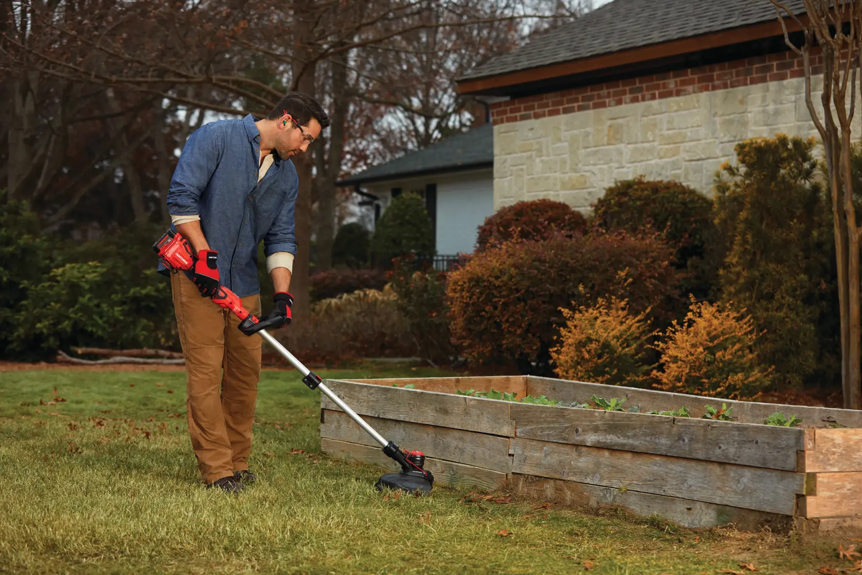 View of CRAFTSMAN Combo Kits: Outdoor  being used by consumer