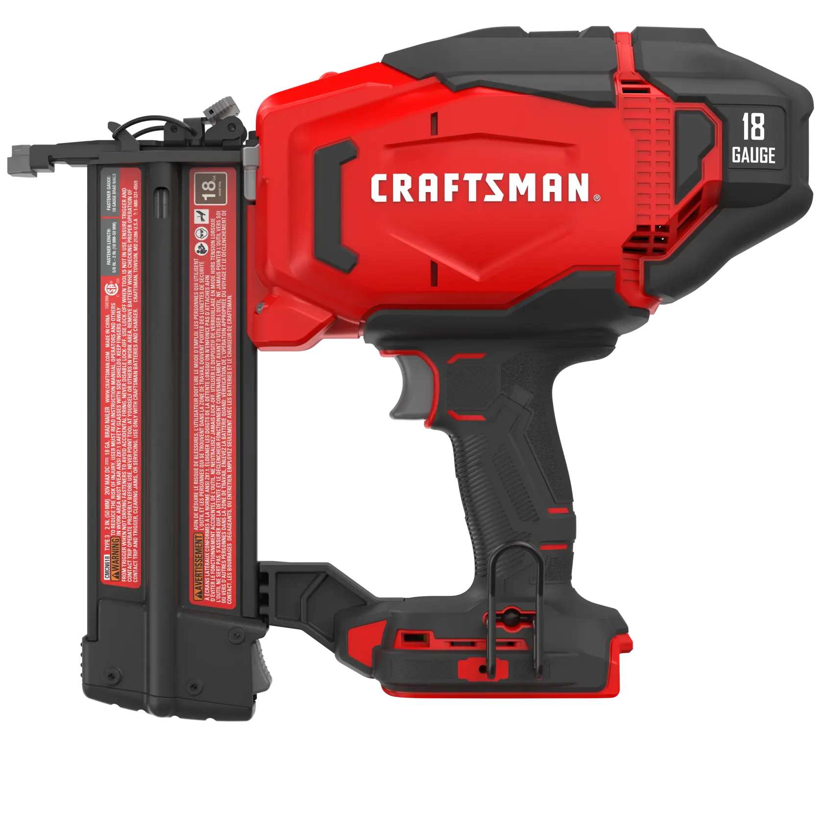 View of CRAFTSMAN Nailer: Brad on white background