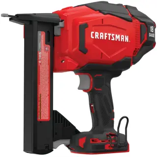Craftsman 18 gauge cordless brad nailer white background beauty shot right side angle