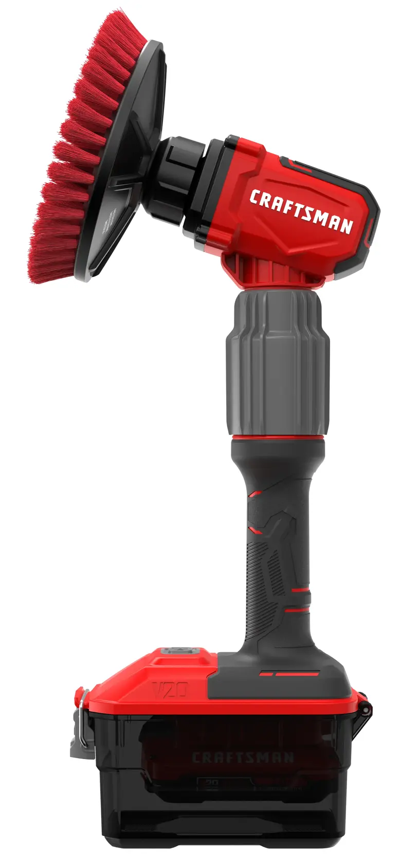 V20 Scrubber Pole OrientationLeft Side Profile