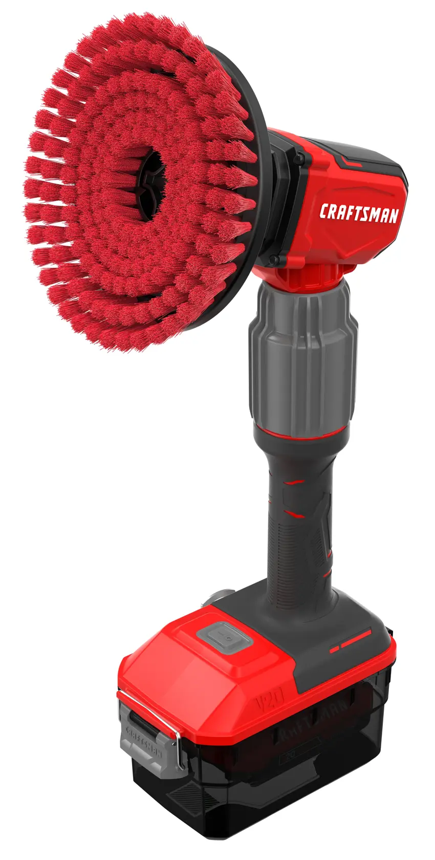 V20 Scrubber Pole OrientationLeft Angle Brush Straight