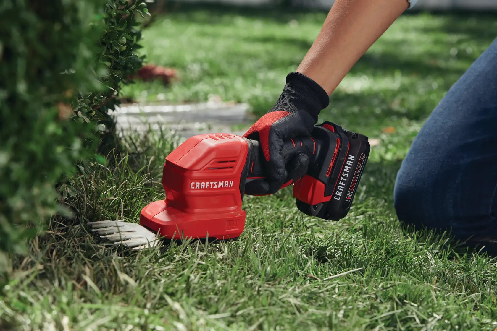 View of CRAFTSMAN Hedge Trimmers  being used by consumer