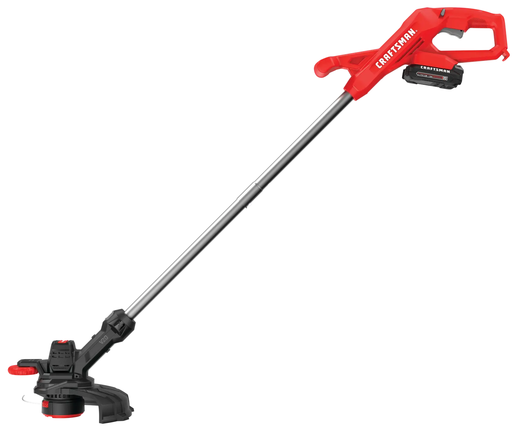 20 volt cordless 10 inch weedwacker string trimmer and edger.