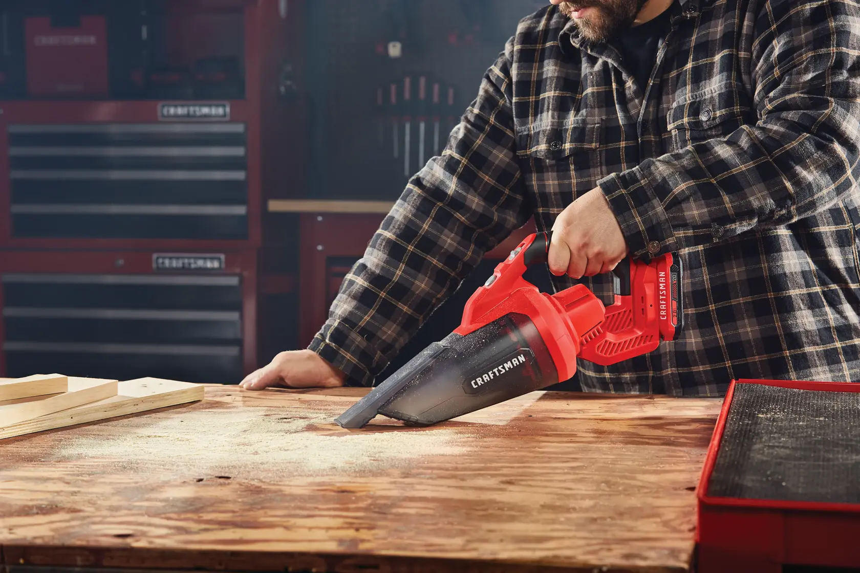 View of CRAFTSMAN Cleaning: Dust & Debris Collection  being used by consumer