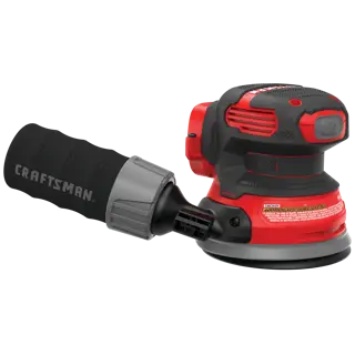Profile of 20 volt cordless random orbit sander .