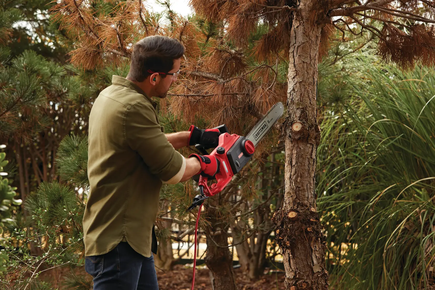 Corded 16 In. Electric Chainsaw (12 Amp)