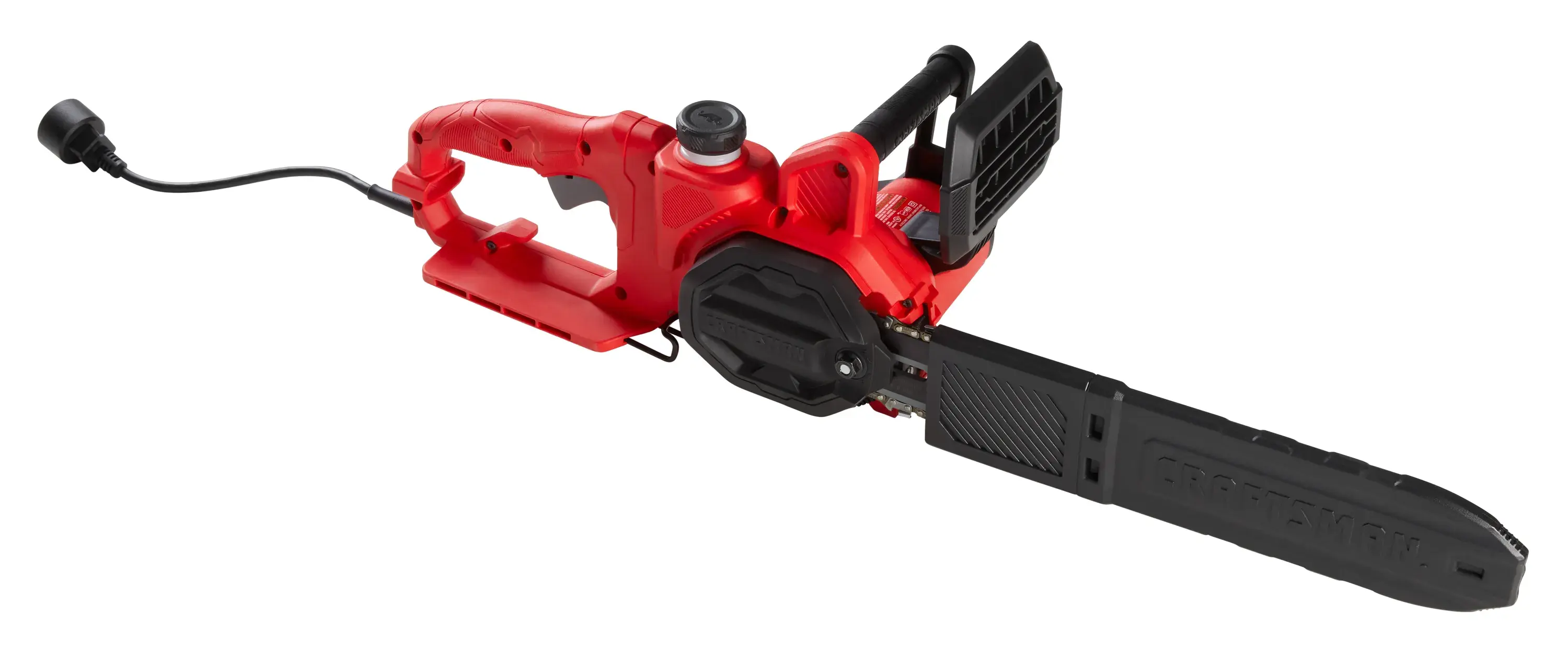 View of CRAFTSMAN Chain Saws on white background