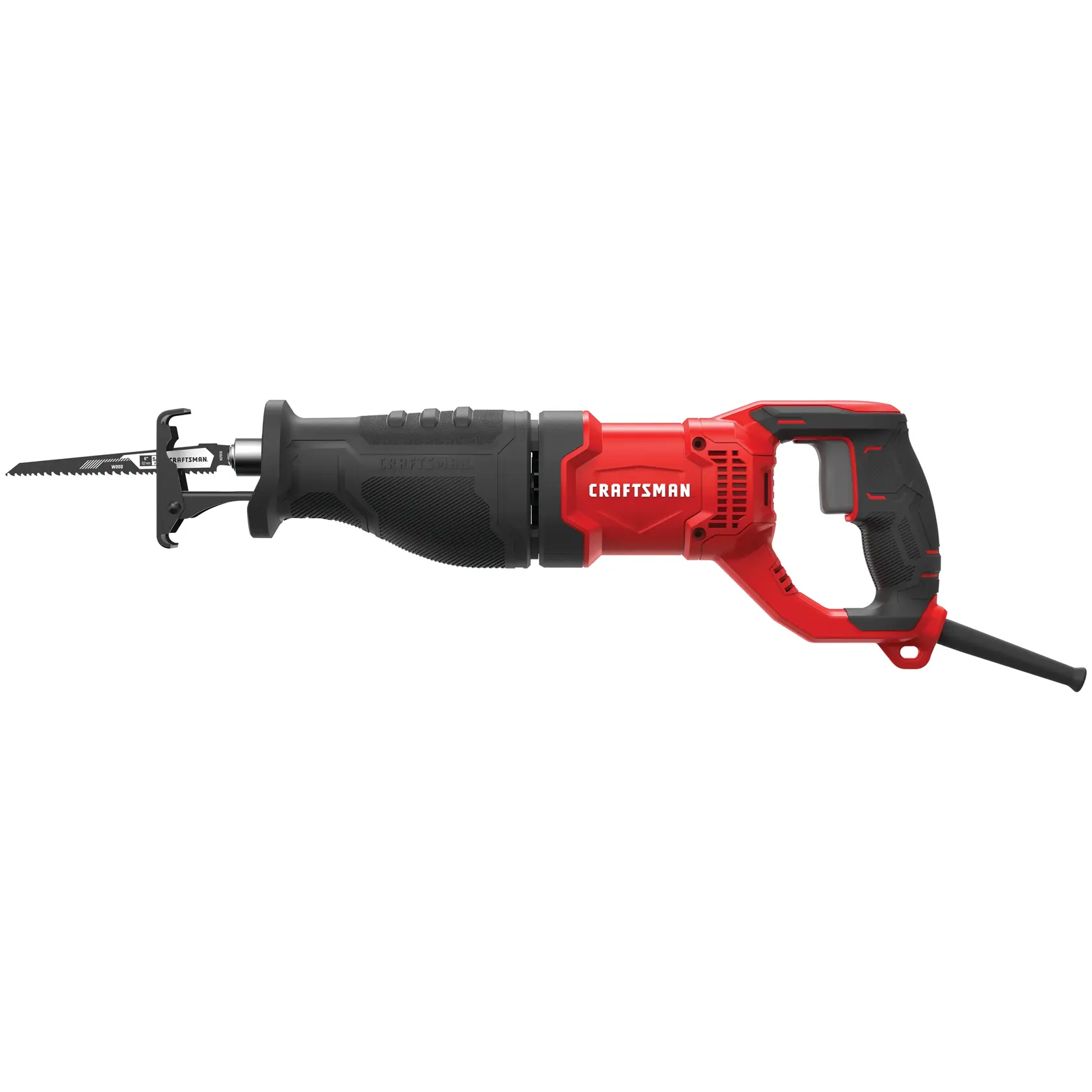 Right profile of 7 dot 5 amp reciprocating saw.