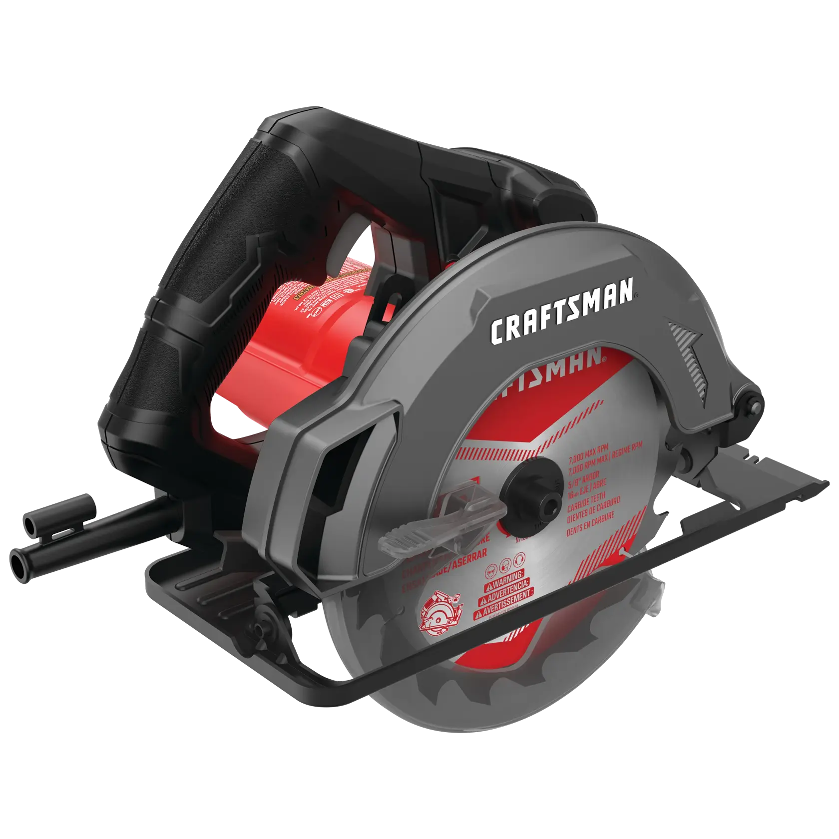 View of CRAFTSMAN Circular Saws on white background