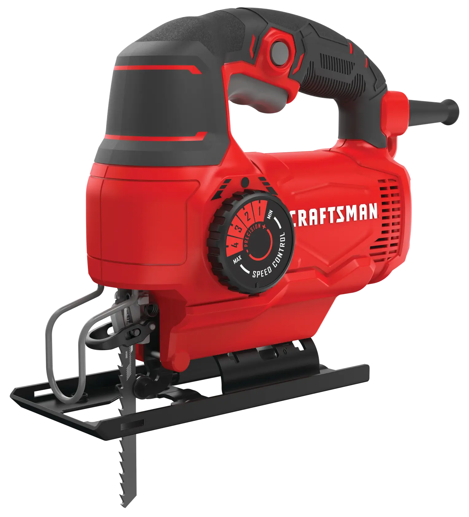 Profile of 5 amp variable speed jig saw .