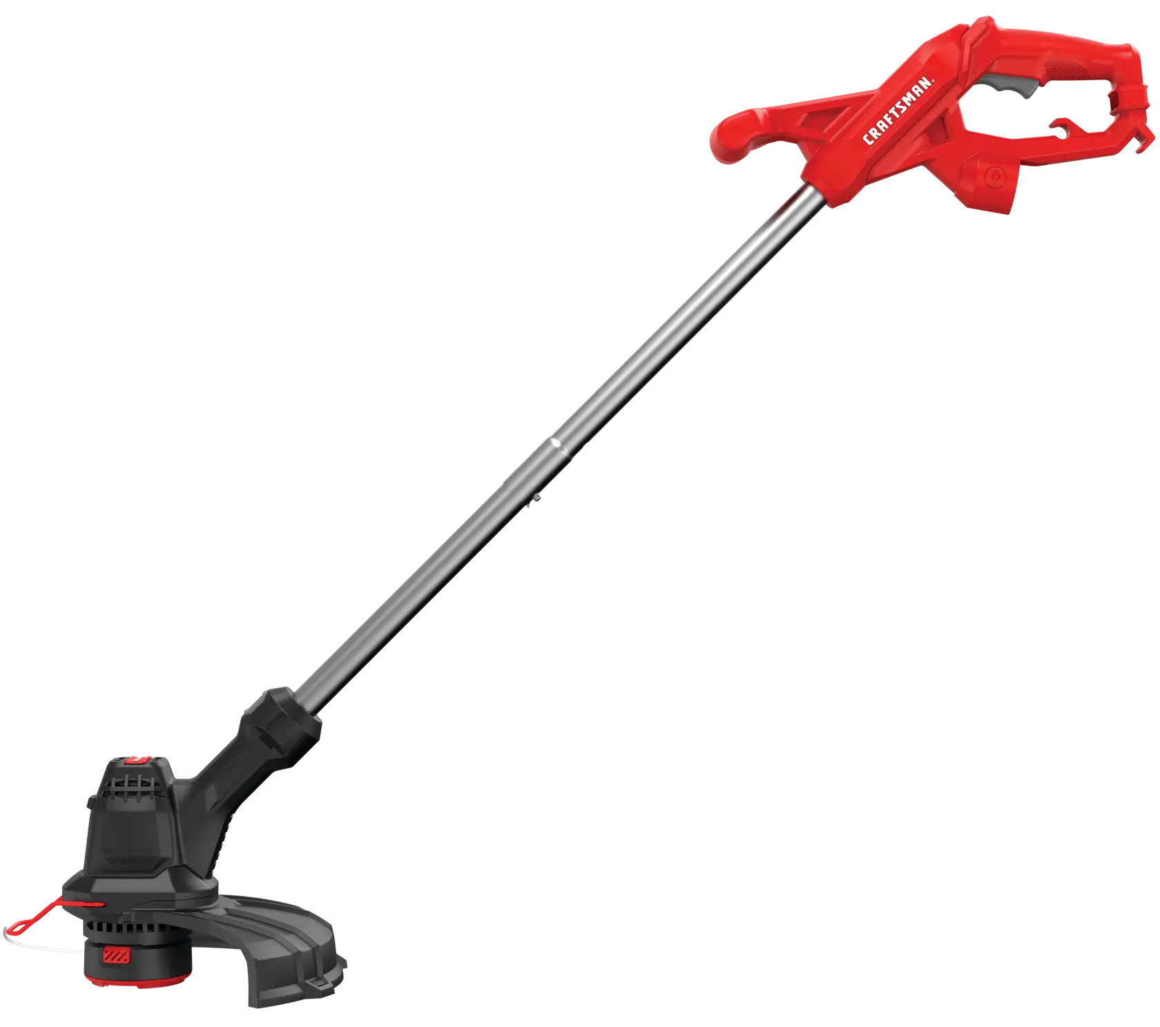 Right profile of 3 dot 5 amp 12 inch corded string trimmer cum edger.