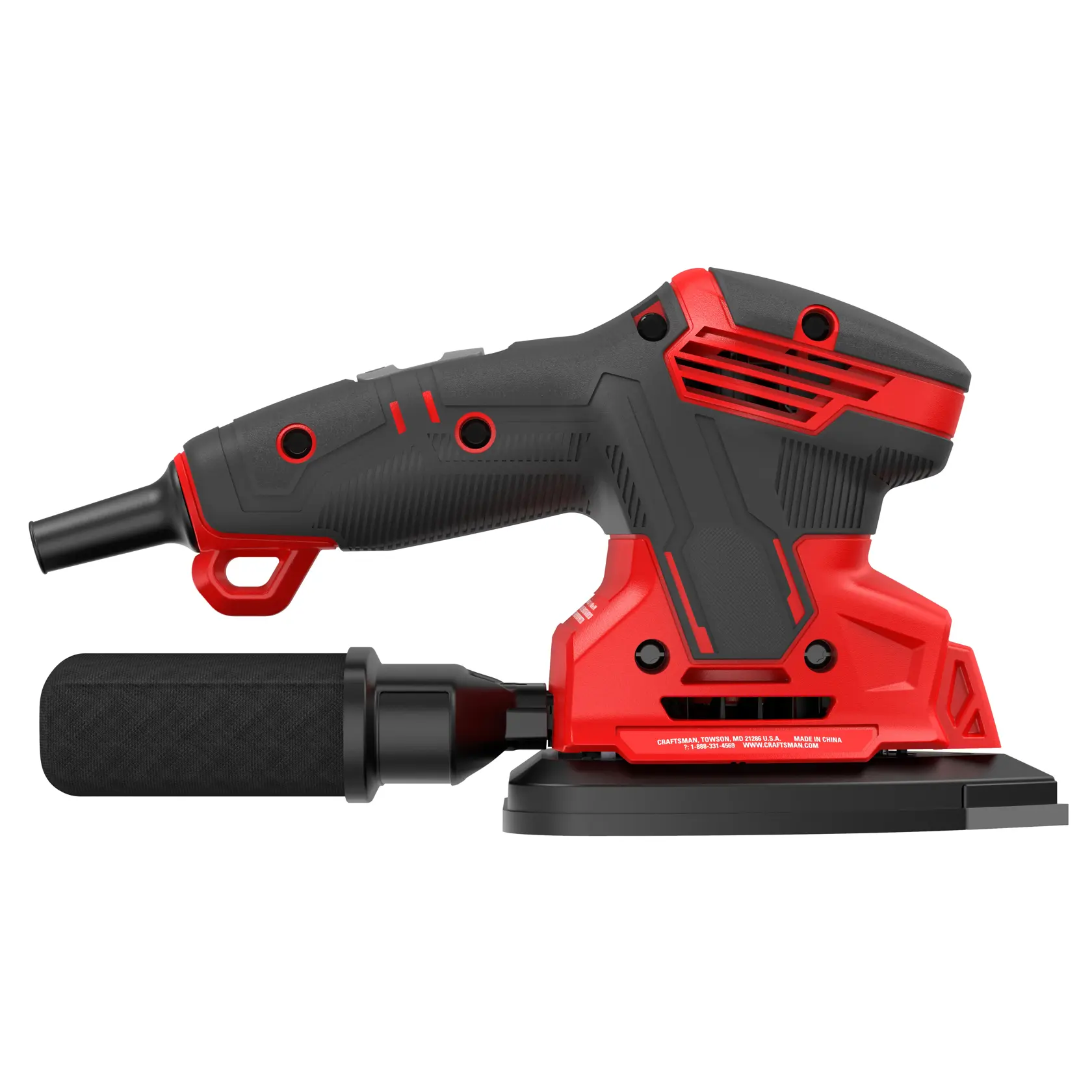 CRAFTSMAN Detail Sander on white background side view.