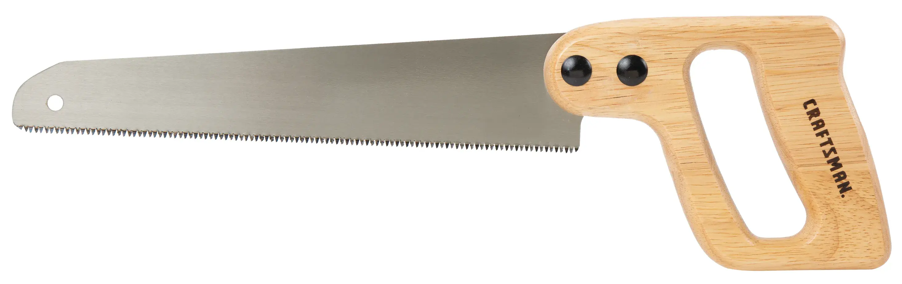 View of CRAFTSMAN Handsaw on white background