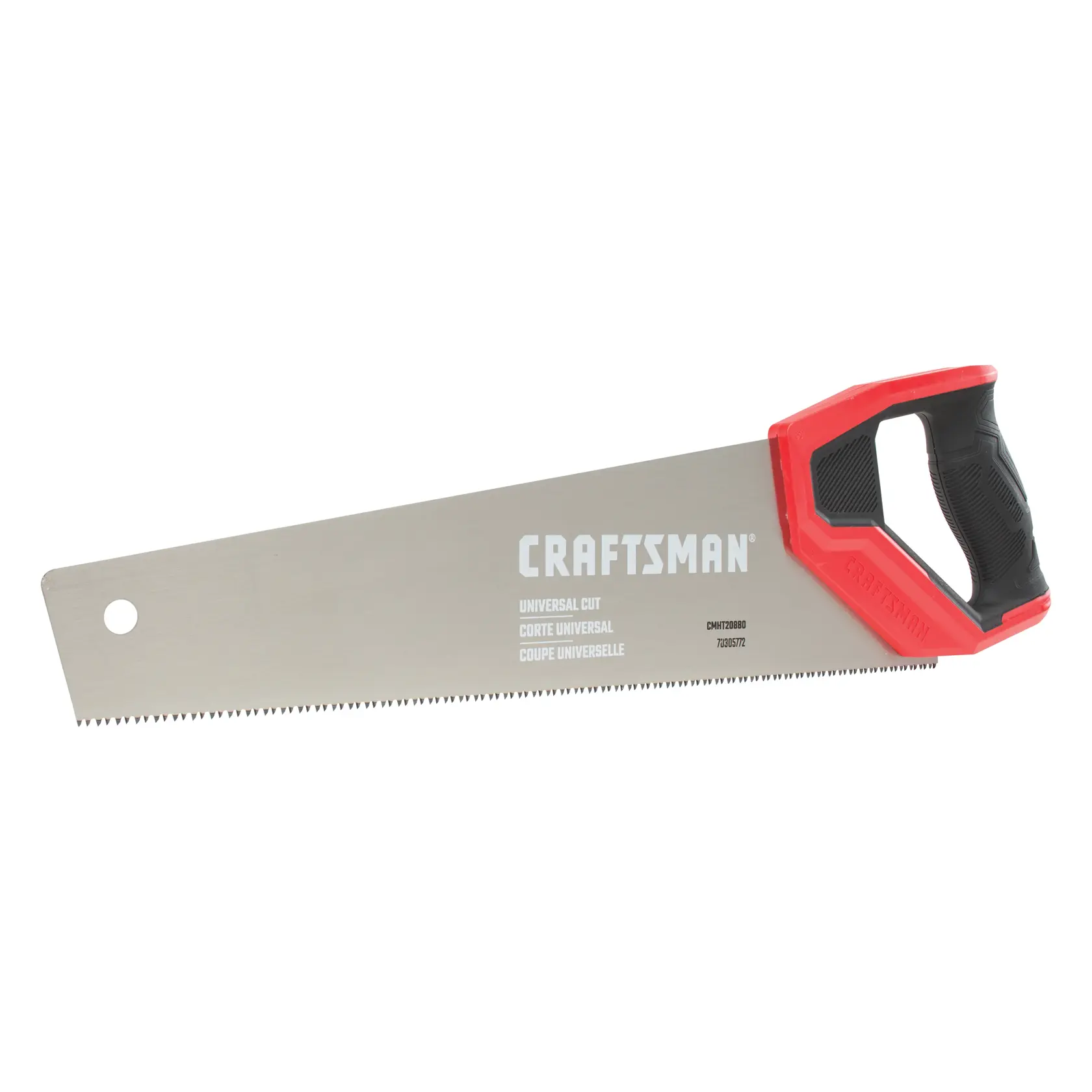 View of CRAFTSMAN Handsaw on white background