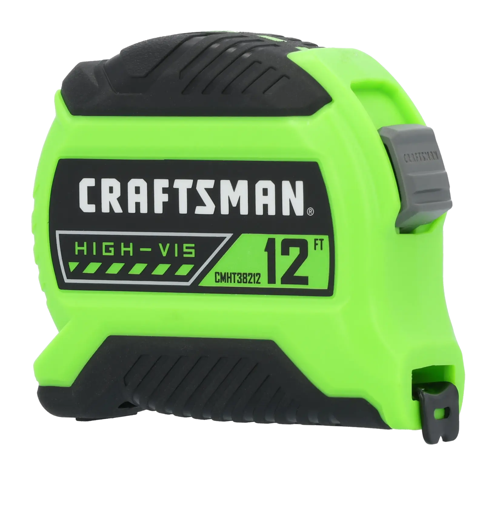 CRAFTSMAN CMHT38212S CRAFTSMAN HIGH VIS 12' TAPE MEASURE 3/4 forward view.