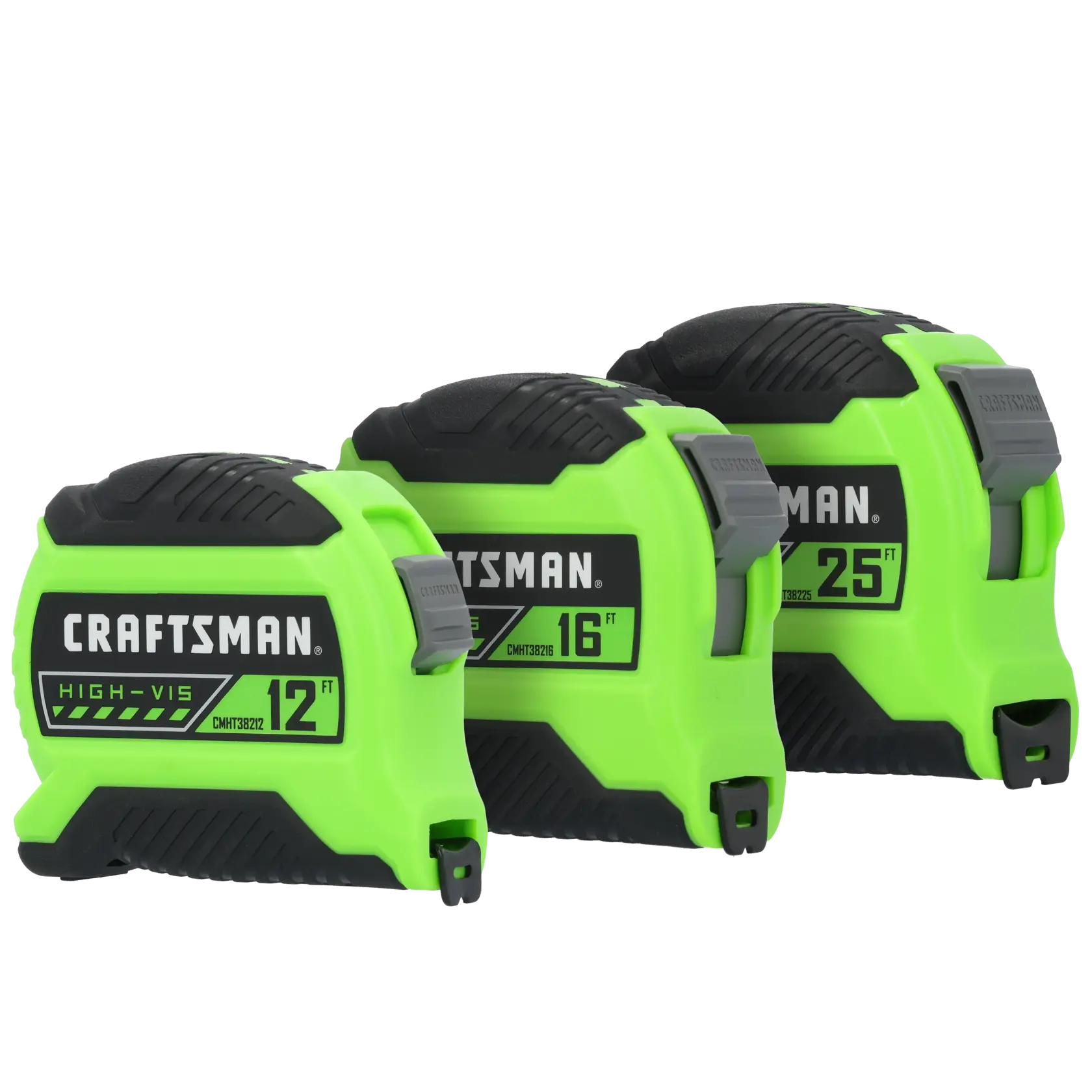 CRAFTSMAN® Hi-Viz 3 Pack 12ft, 16ft, 25ft Tape Measure thumbnail 2