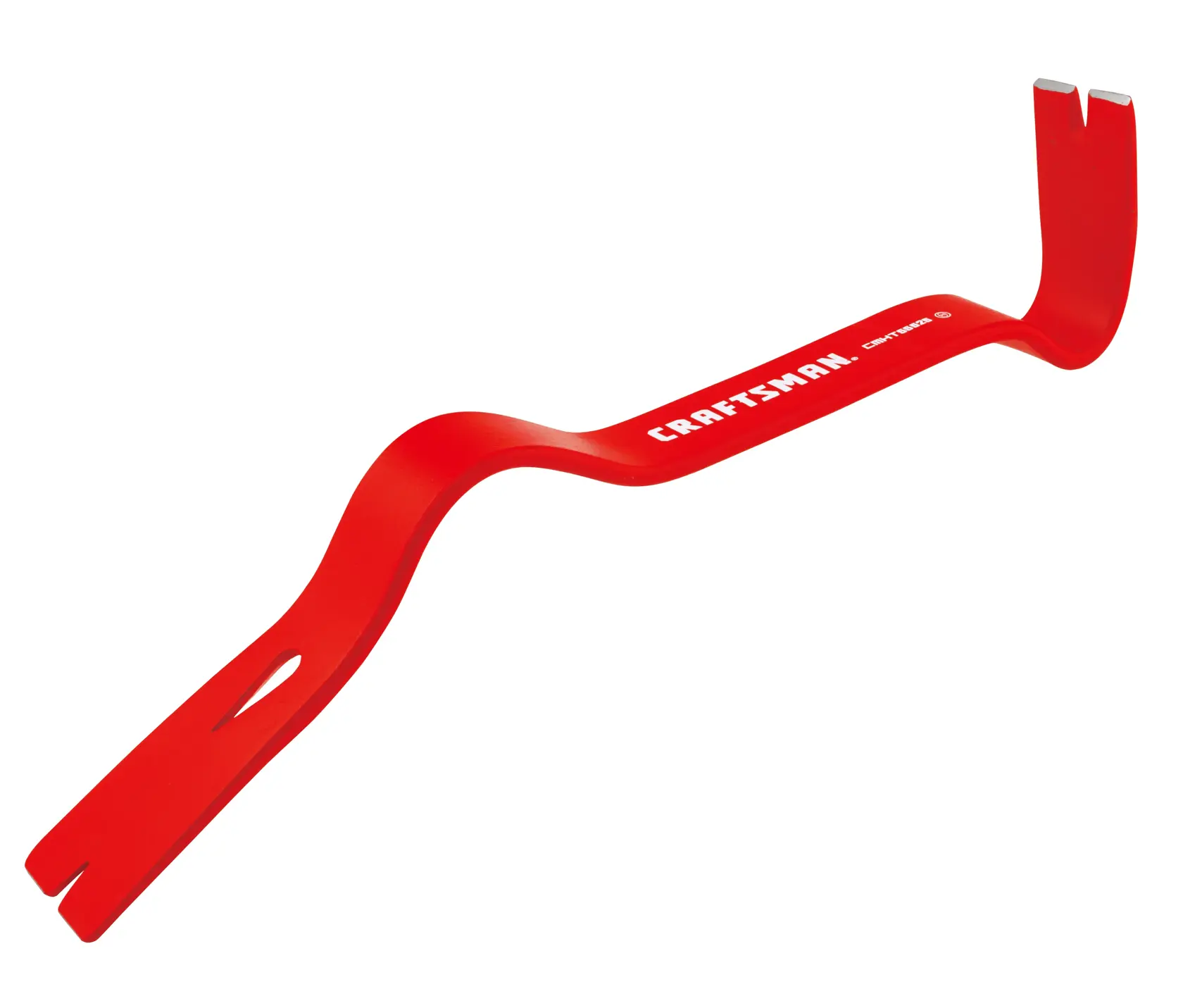 Craftsman pry bar CMHT82501 red steel tool white background beauty shot angled view