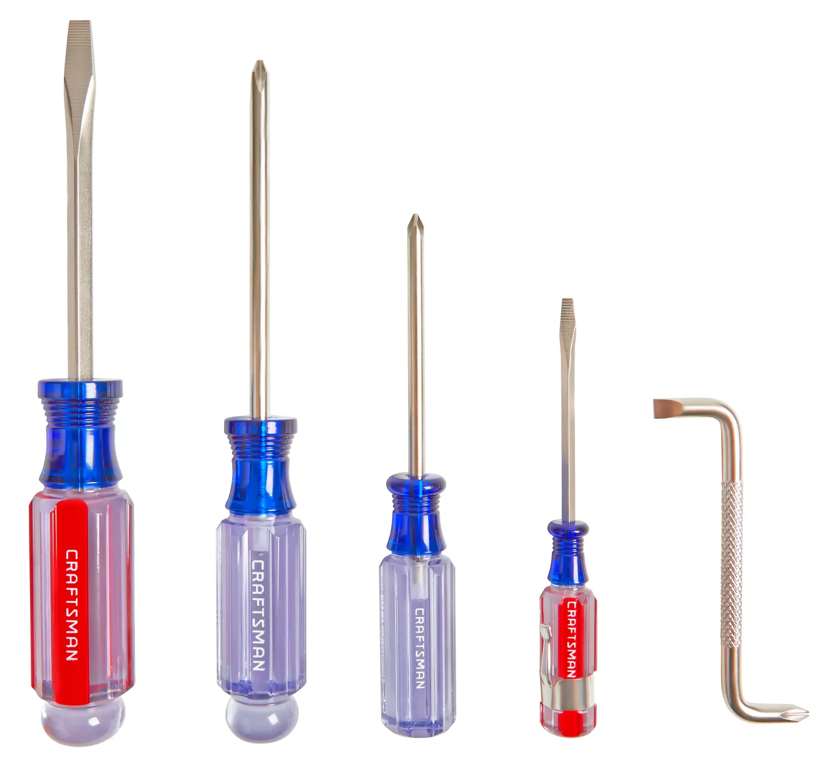 View of CRAFTSMAN Screwdrivers: Acetate on white background