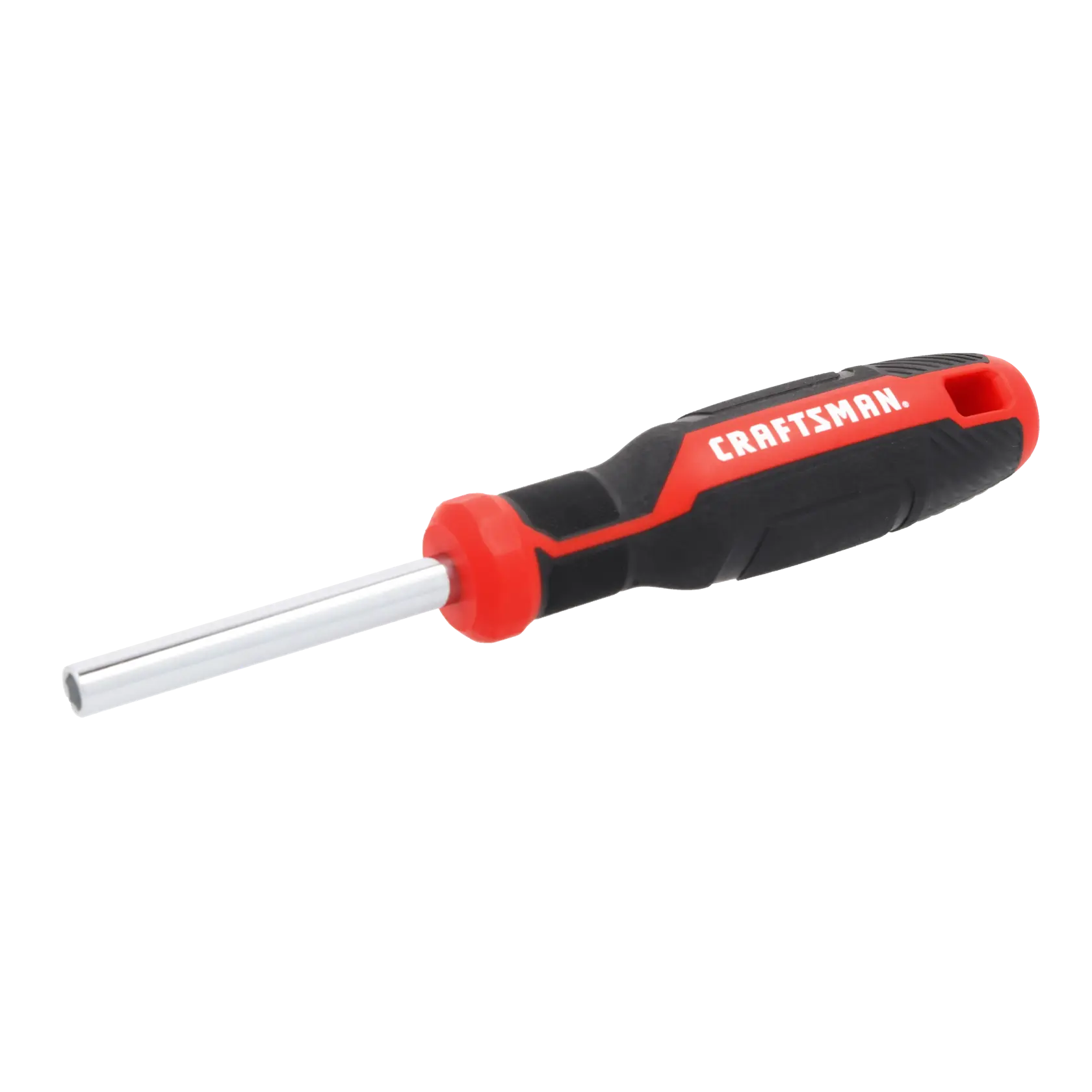 A single Craftsman brand screwdriver with a black and red handle and a metal shaft, photographed on a white background.