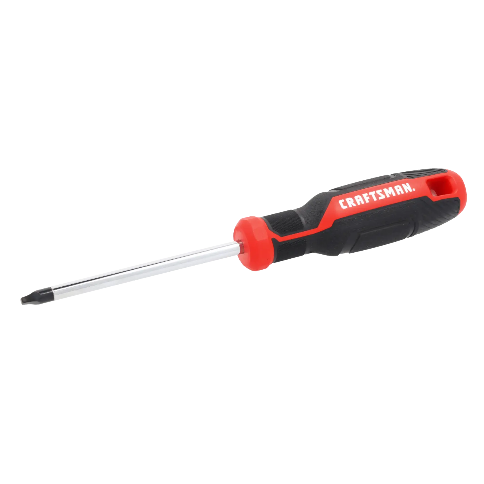 A Craftsman branded Phillips head screwdriver with a black and red handle.