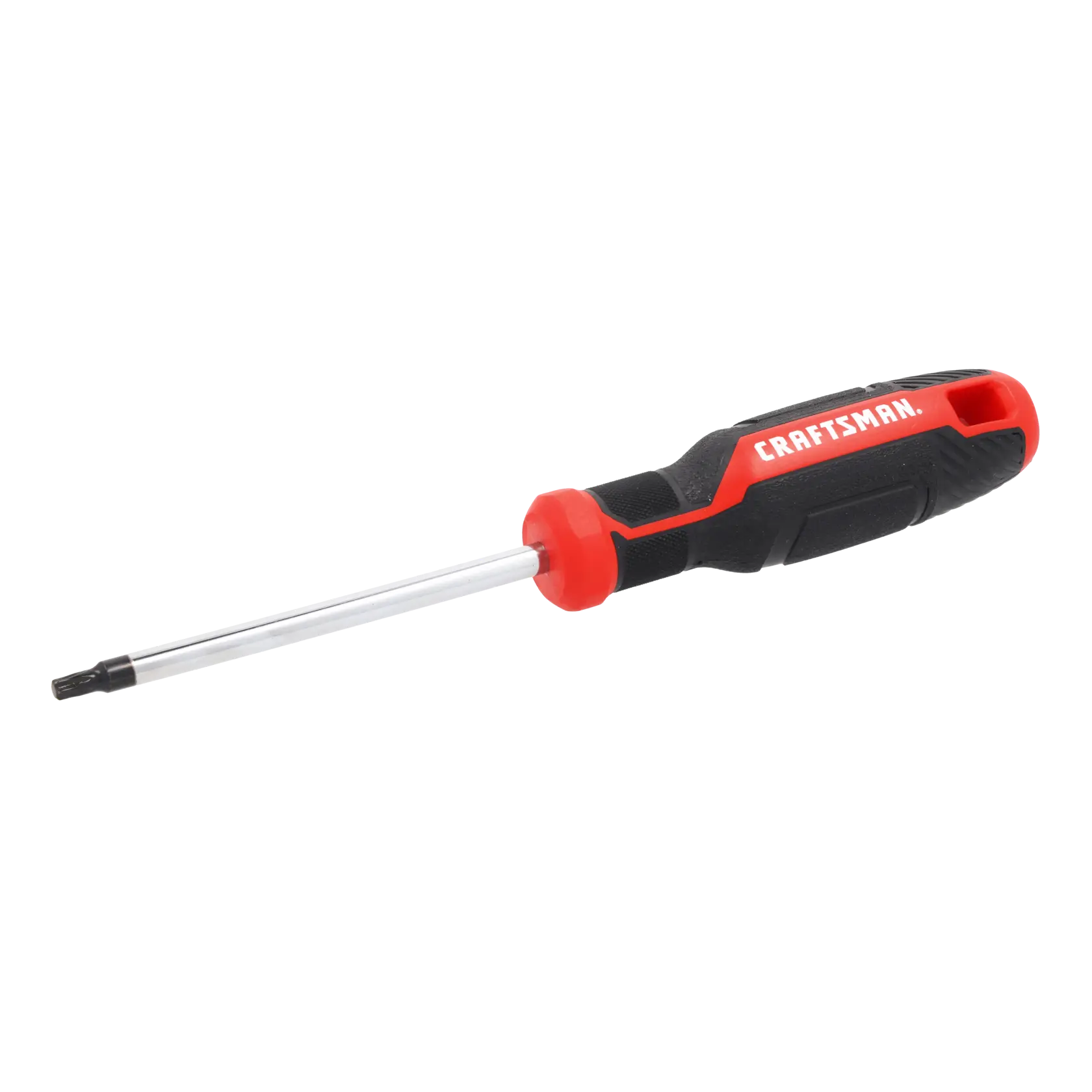 A Craftsman branded screwdriver with a black and red handle and a metal shaft, shown against a white background.