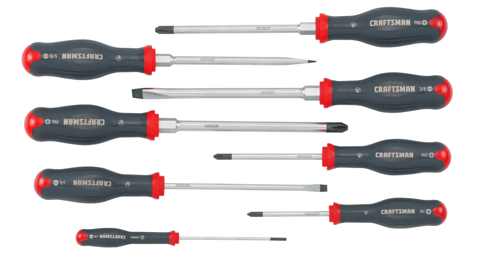 View of CRAFTSMAN Screwdrivers: Set on white background