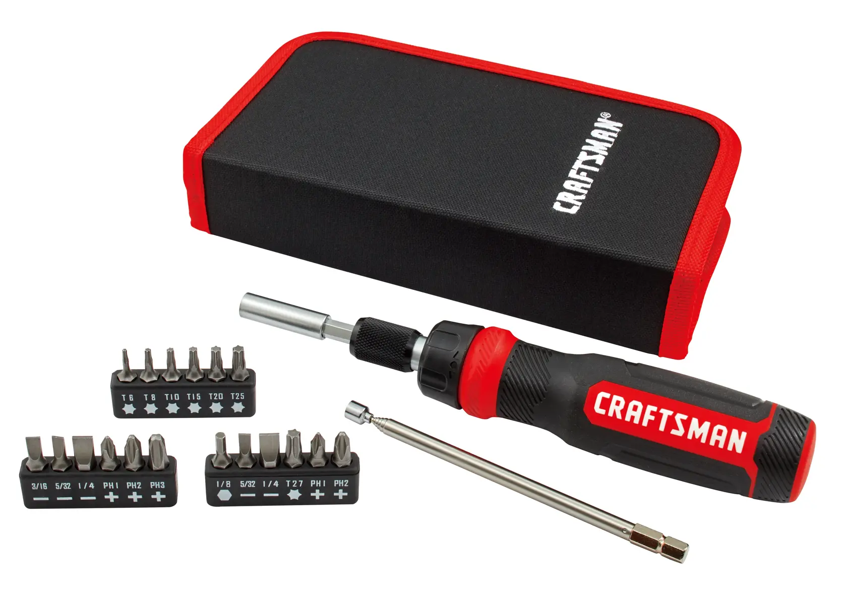 View of CRAFTSMAN Screwdrivers: Multi Bits on white background