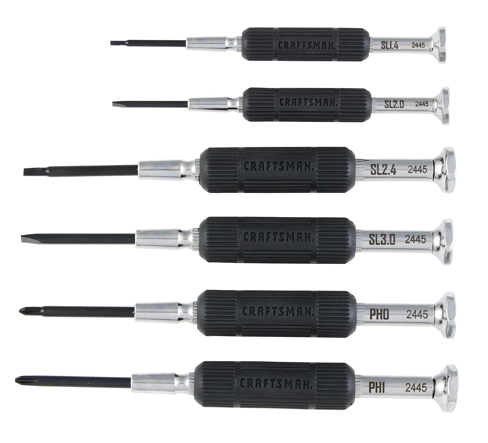 CRAFTSMAN 6pc Jeweler's Precision Screwdriver Set Left Profile