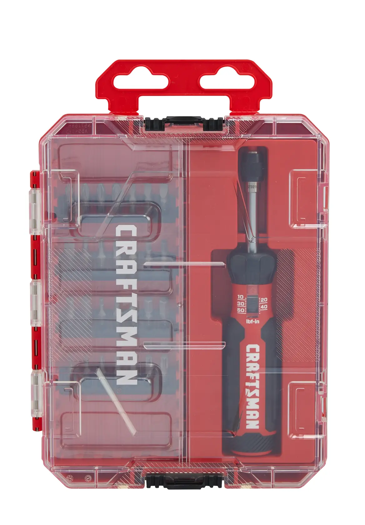 View of CRAFTSMAN Screwdrivers on white background