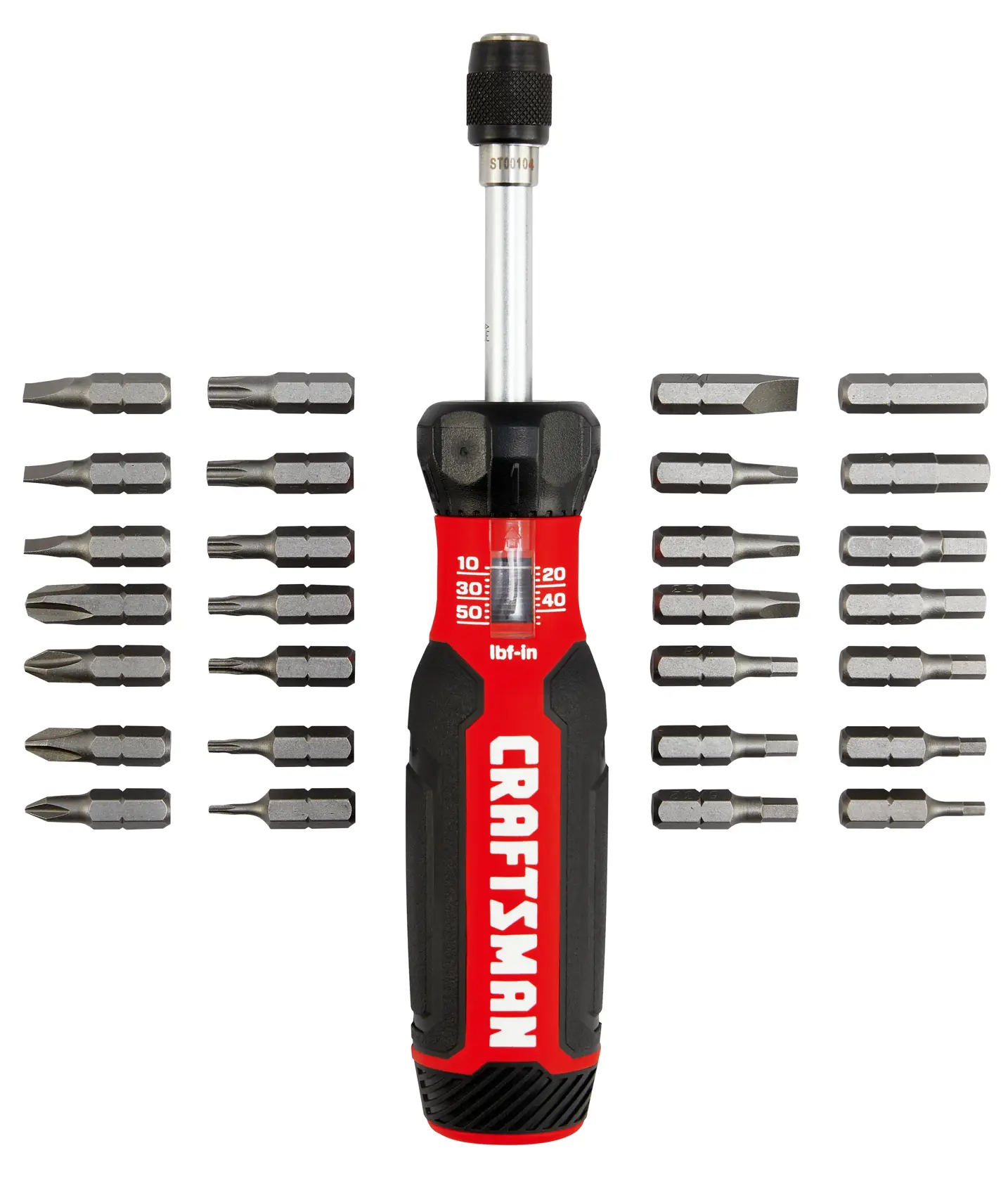 View of CRAFTSMAN Screwdrivers on white background
