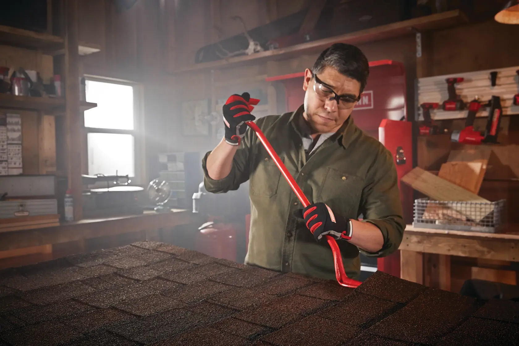 View of CRAFTSMAN Pry Bars  being used by consumer