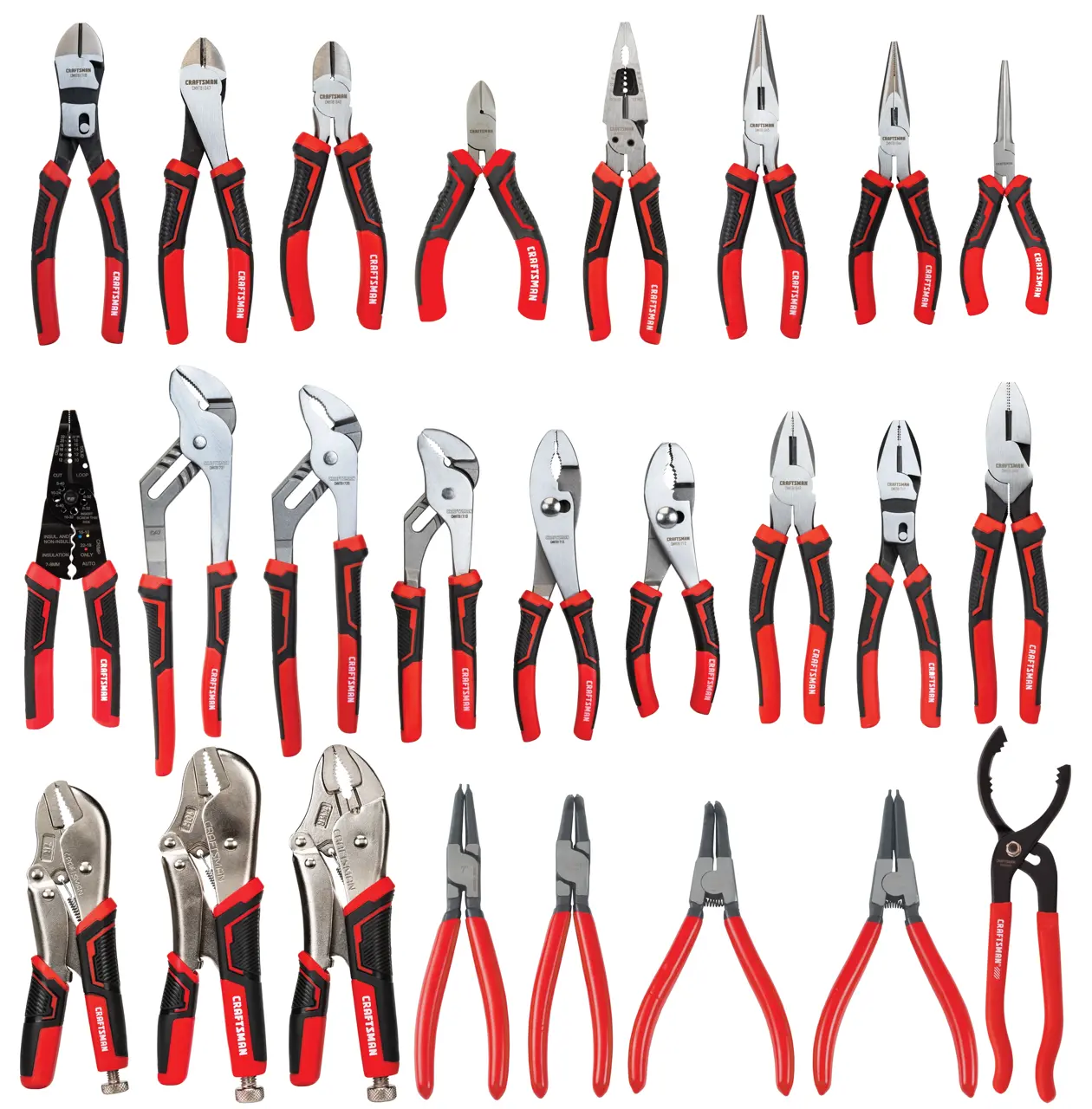 View of CRAFTSMAN Pliers: Set and additional tools in the kit