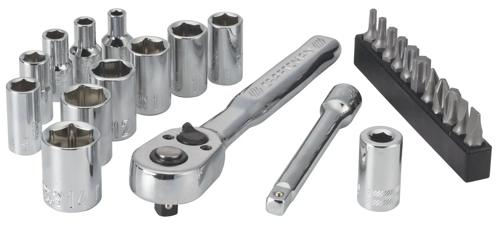 View of CRAFTSMAN Sockets: Bit Sockets on white background
