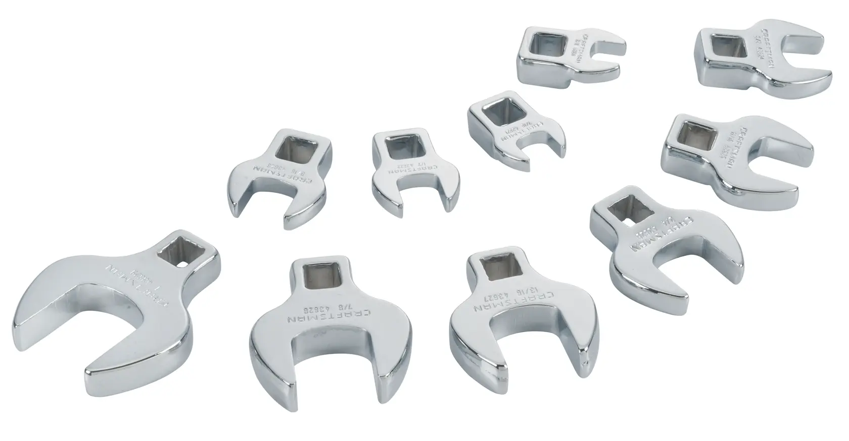 View of CRAFTSMAN Wrenches: Crowfoot on white background