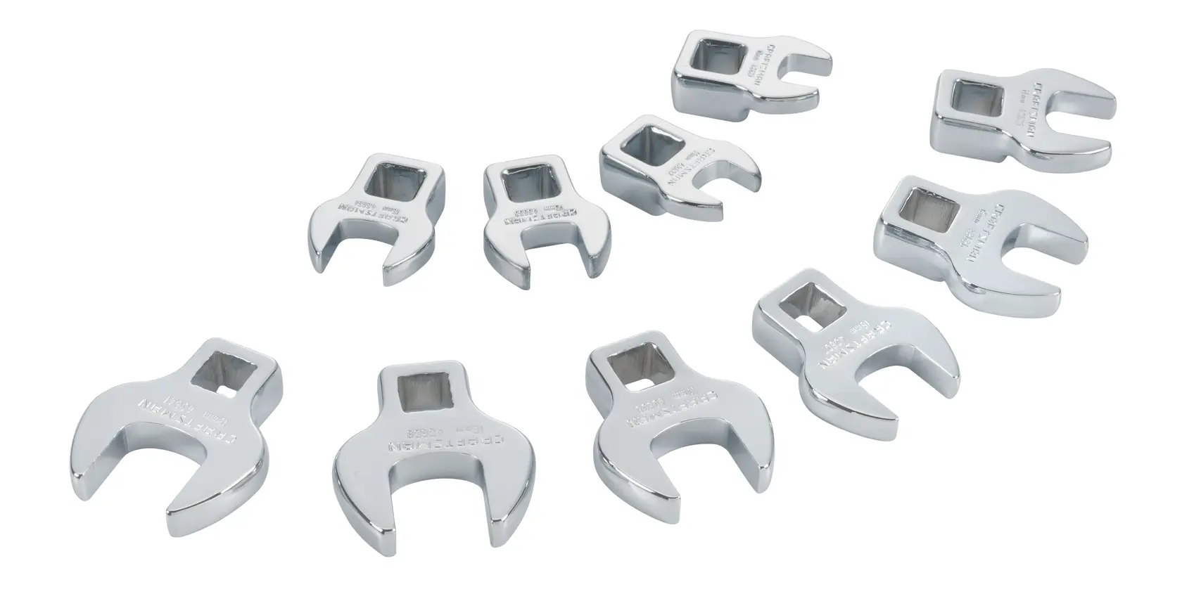 View of CRAFTSMAN Wrenches: Crowfoot on white background