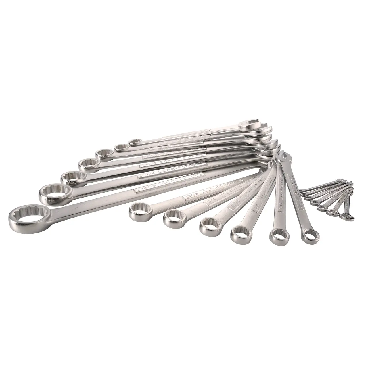 View of CRAFTSMAN Wrenches: Set on white background