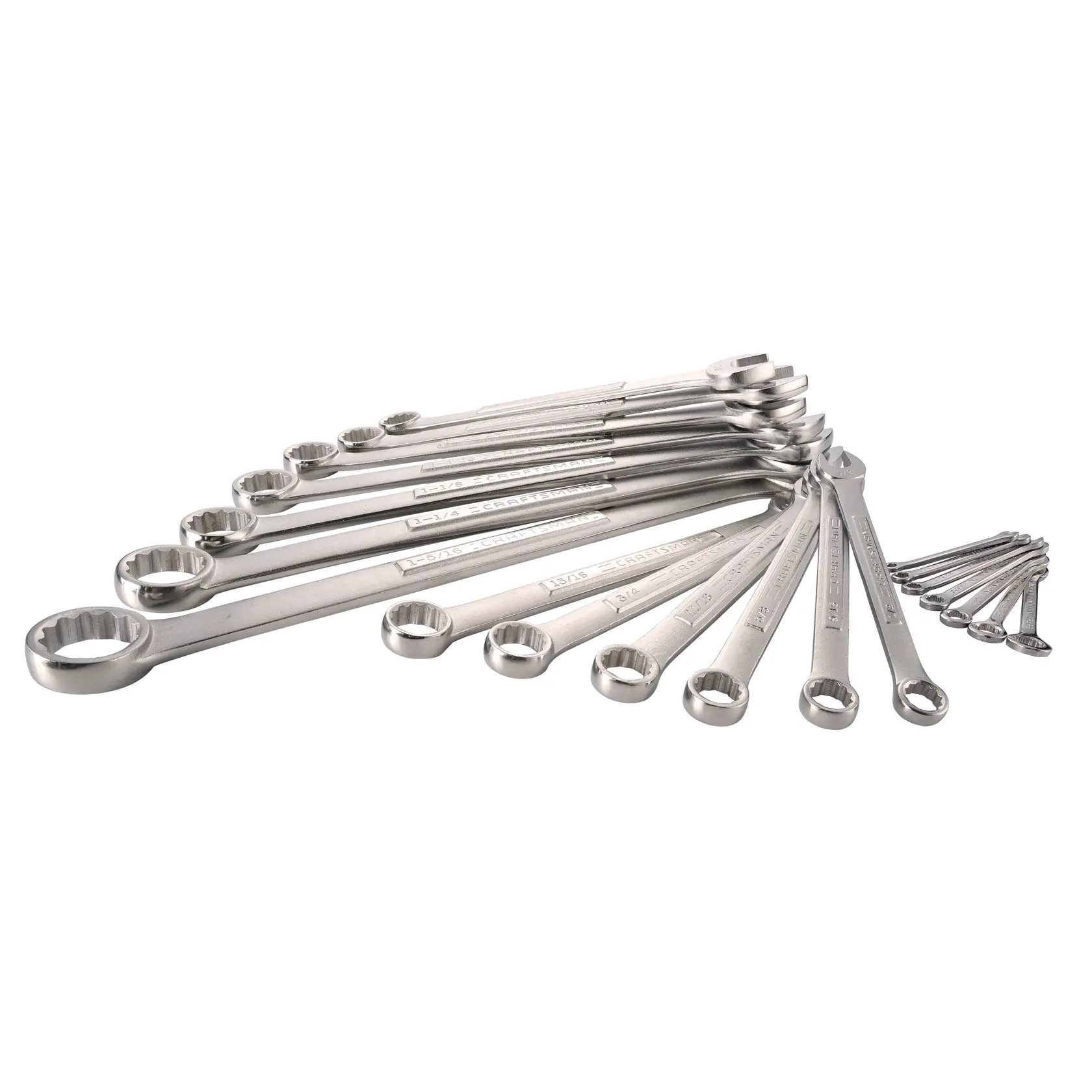 View of CRAFTSMAN Wrenches: Set on white background