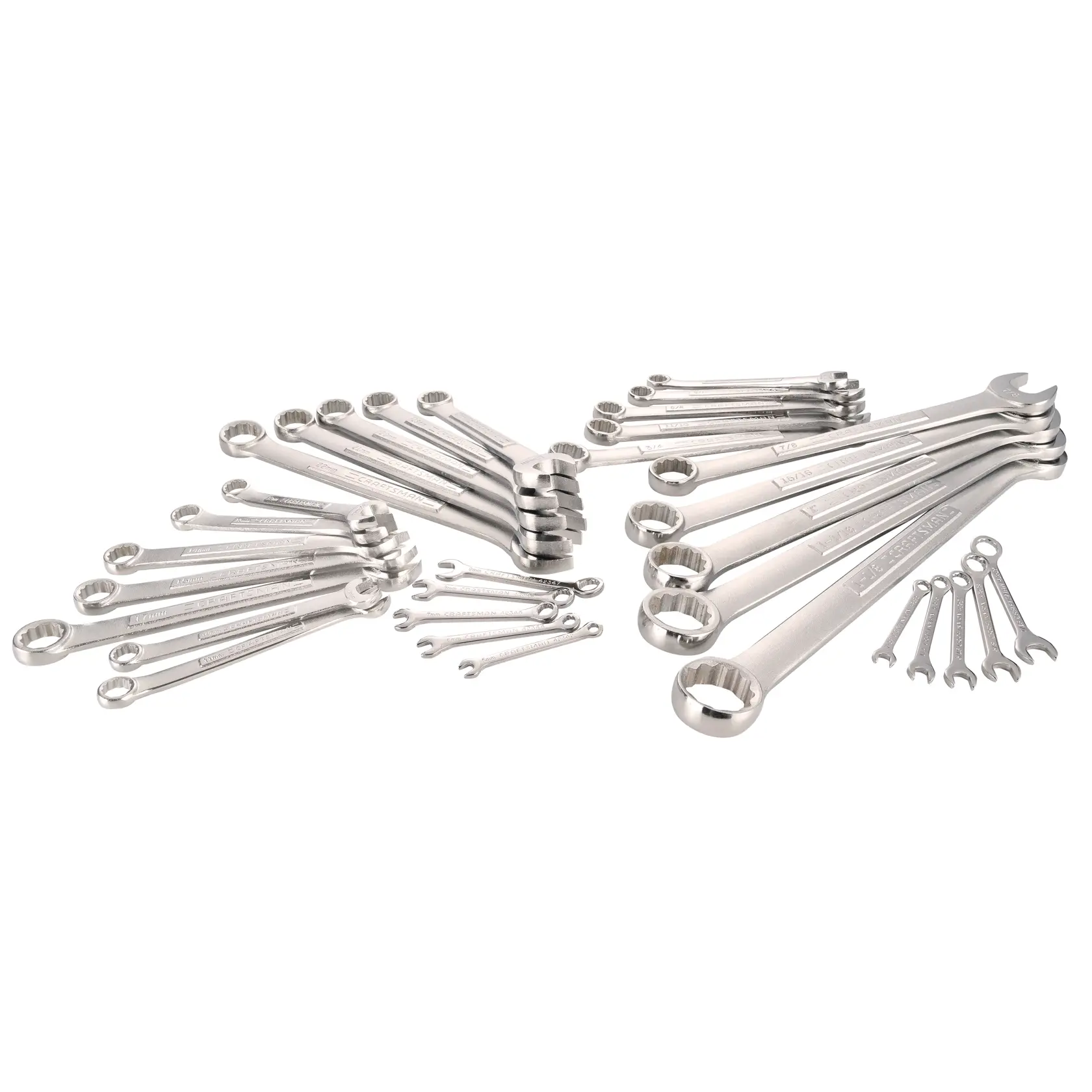 View of CRAFTSMAN Wrenches: Set on white background