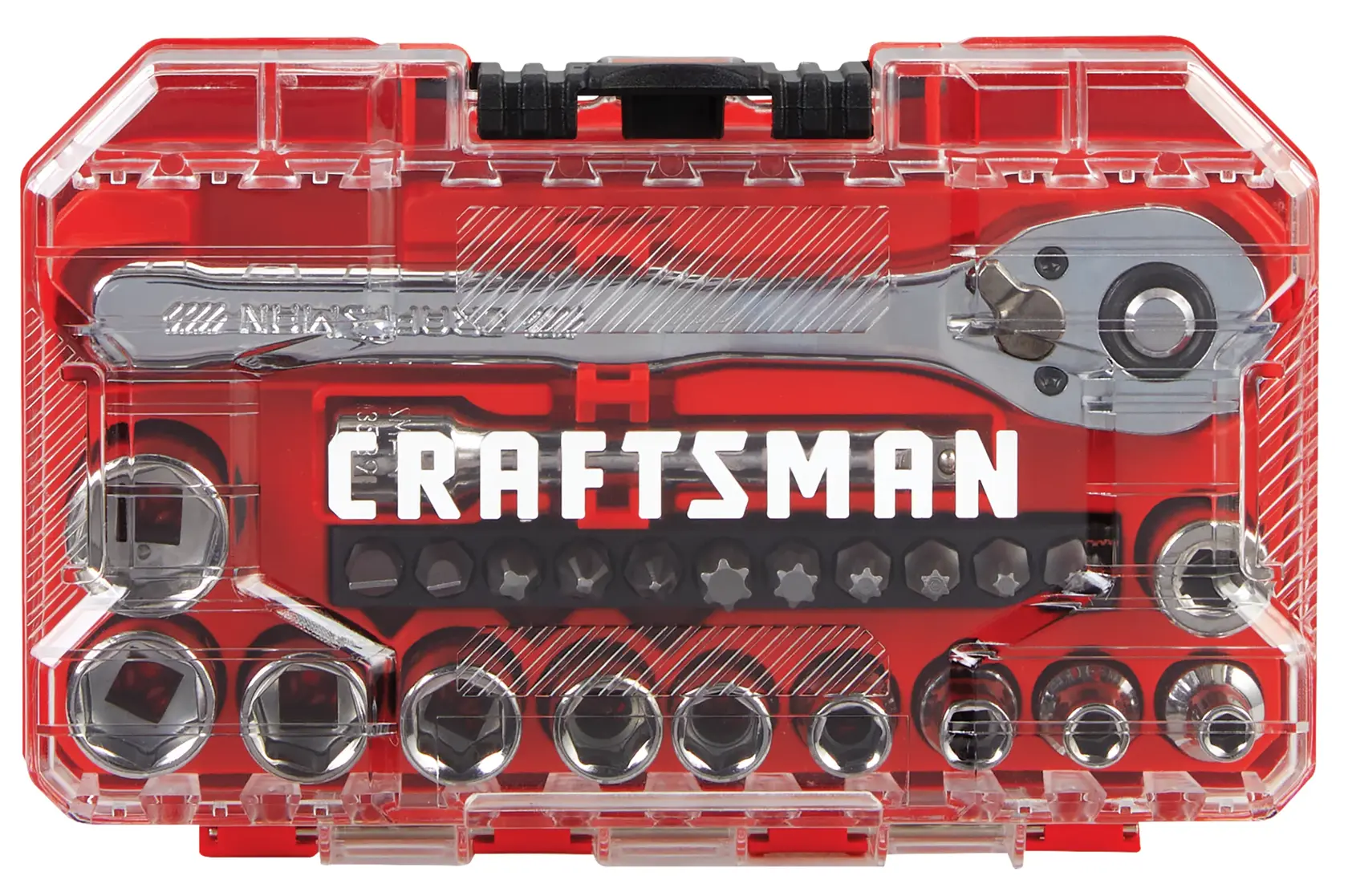 CRAFTSMAN Low Profile 24PC 1/4IN DR Nano Mech Set SAE LOW PRO view 2
